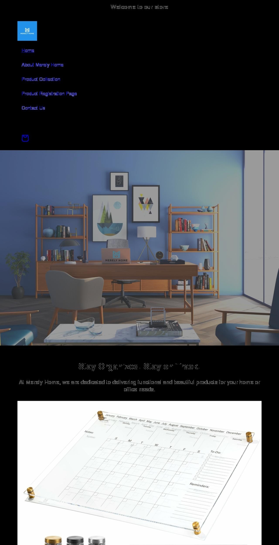 merelyhome.com shopify website screenshot