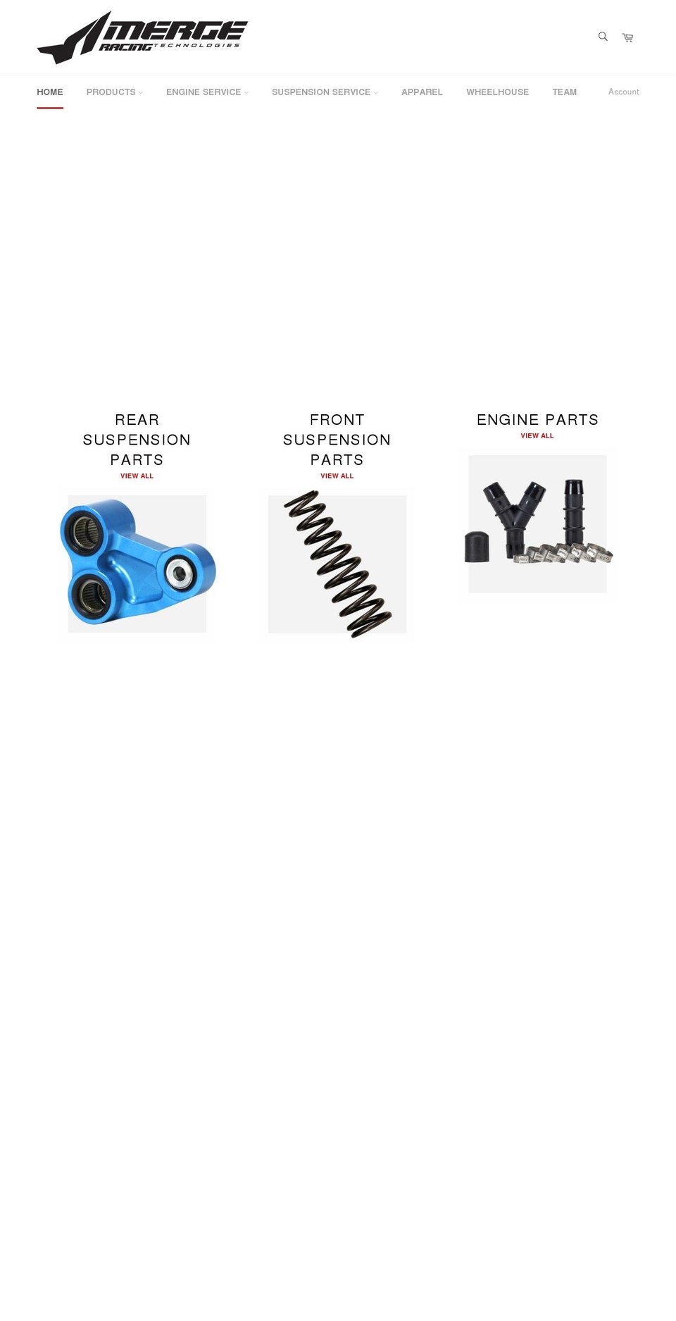mergeracing.com shopify website screenshot