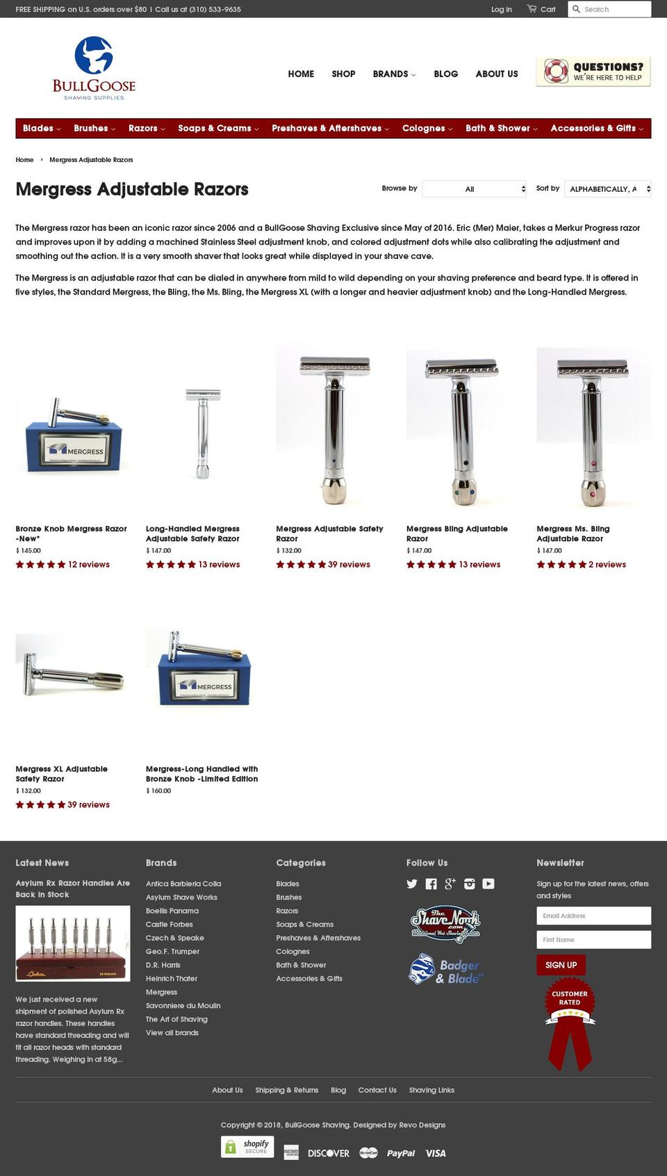 BullGoose Shaving (Wishlist King) Shopify theme site example mergressrazors.com