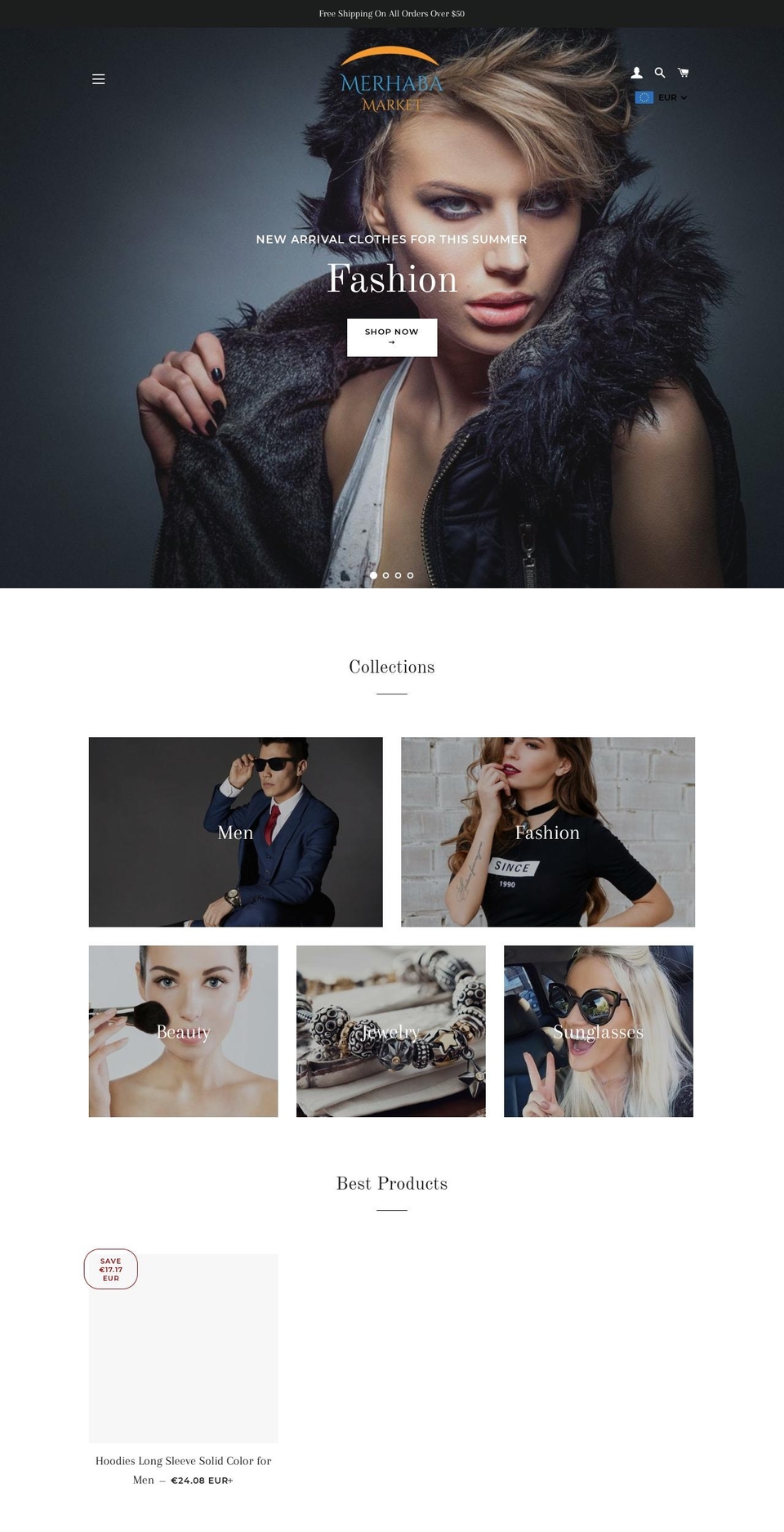 merhabamarket.com — Shopify storefront screenshot