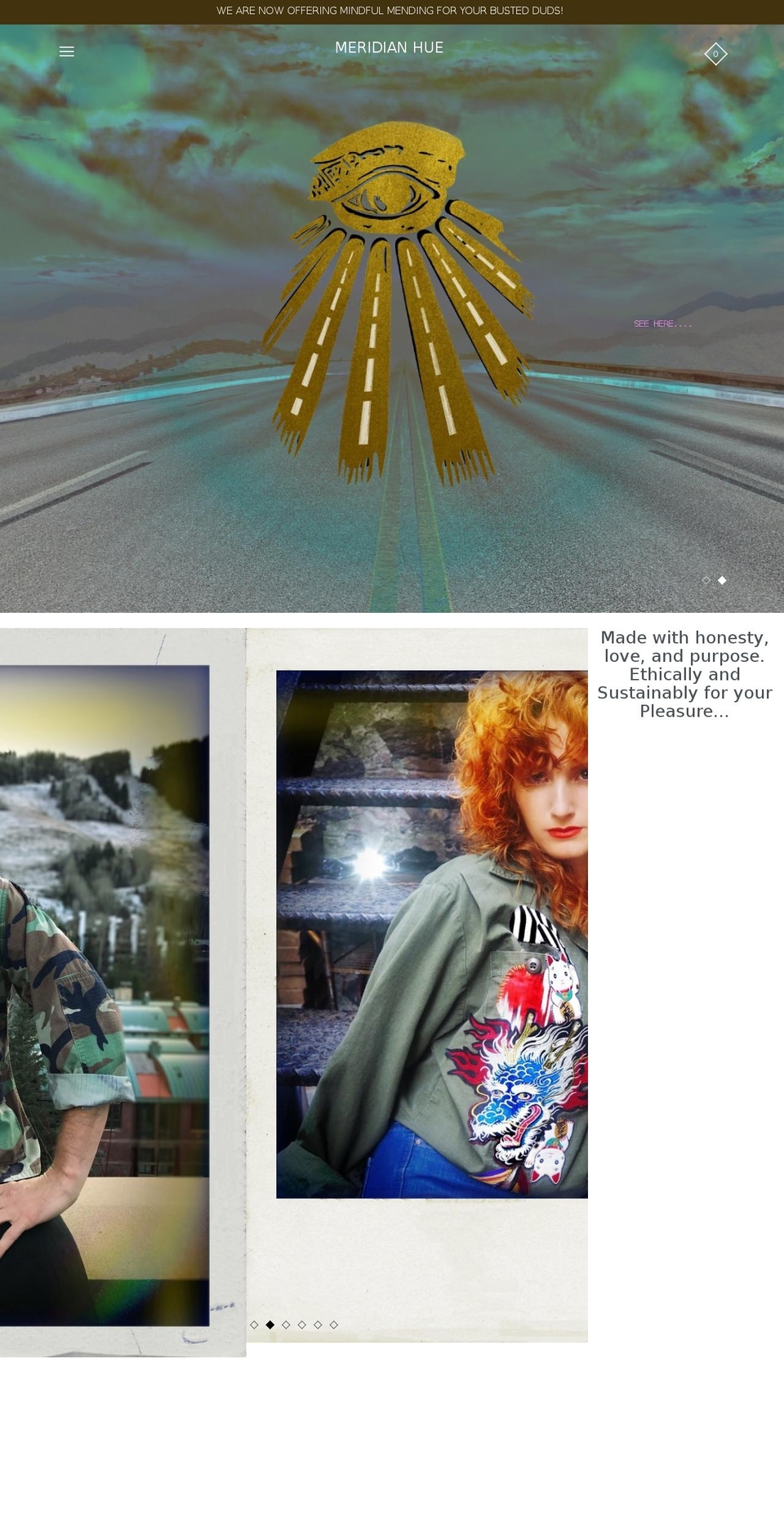 meridianhue.com — Shopify storefront screenshot
