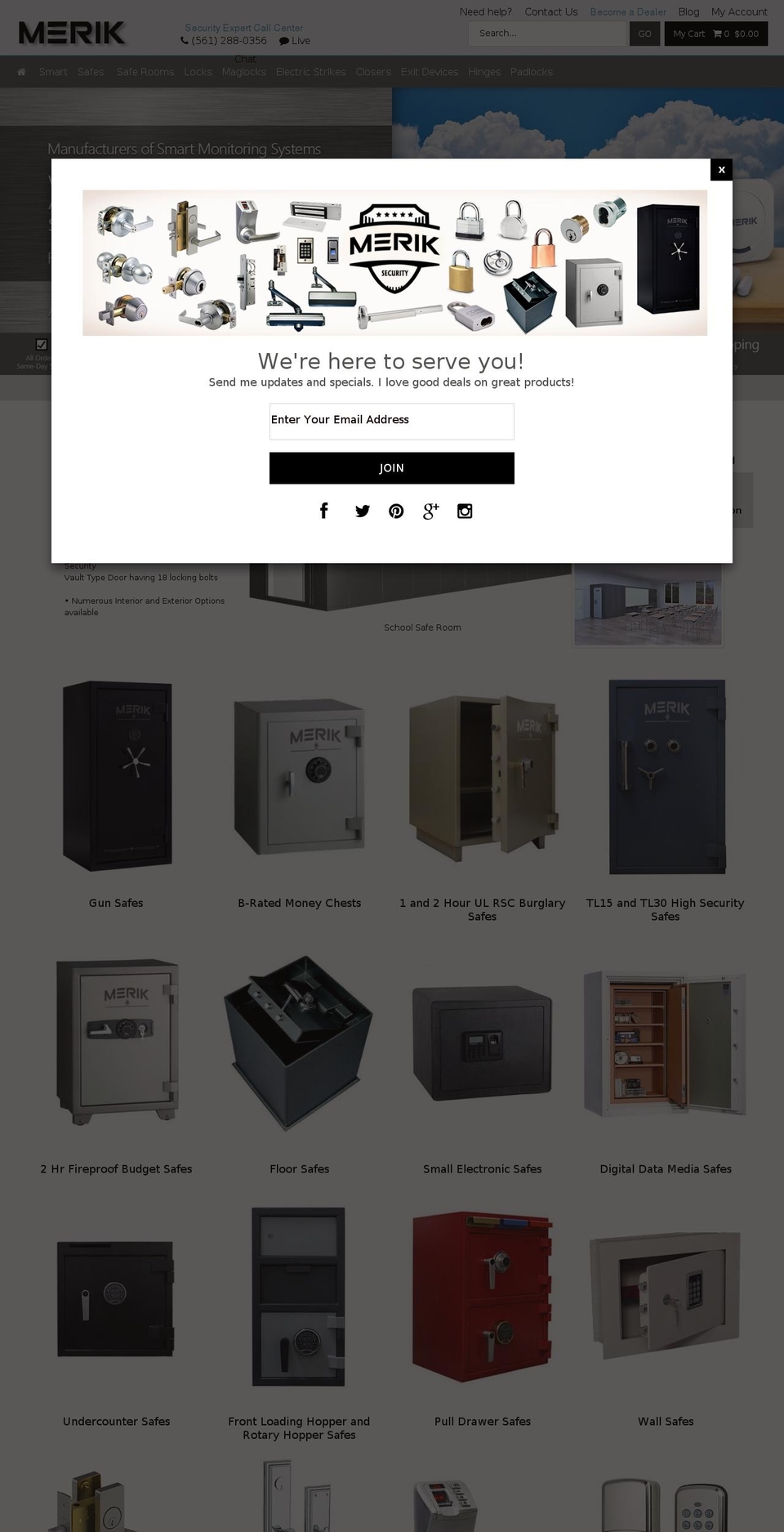 meriksecurity.com — Shopify storefront screenshot