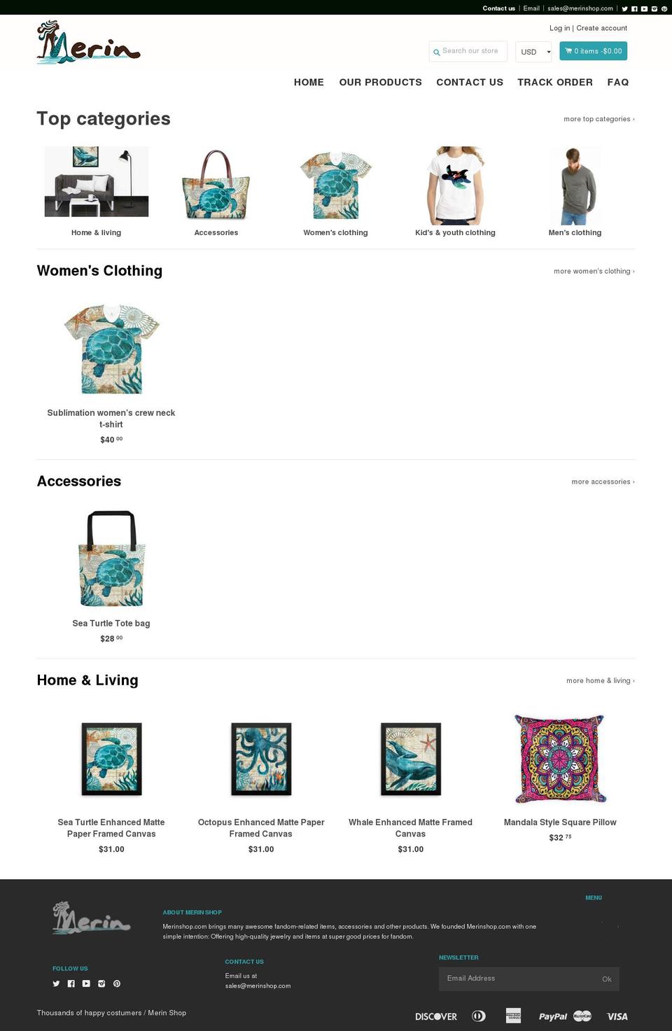 shopifybooster1-7-2 Shopify theme site example merinshop.com