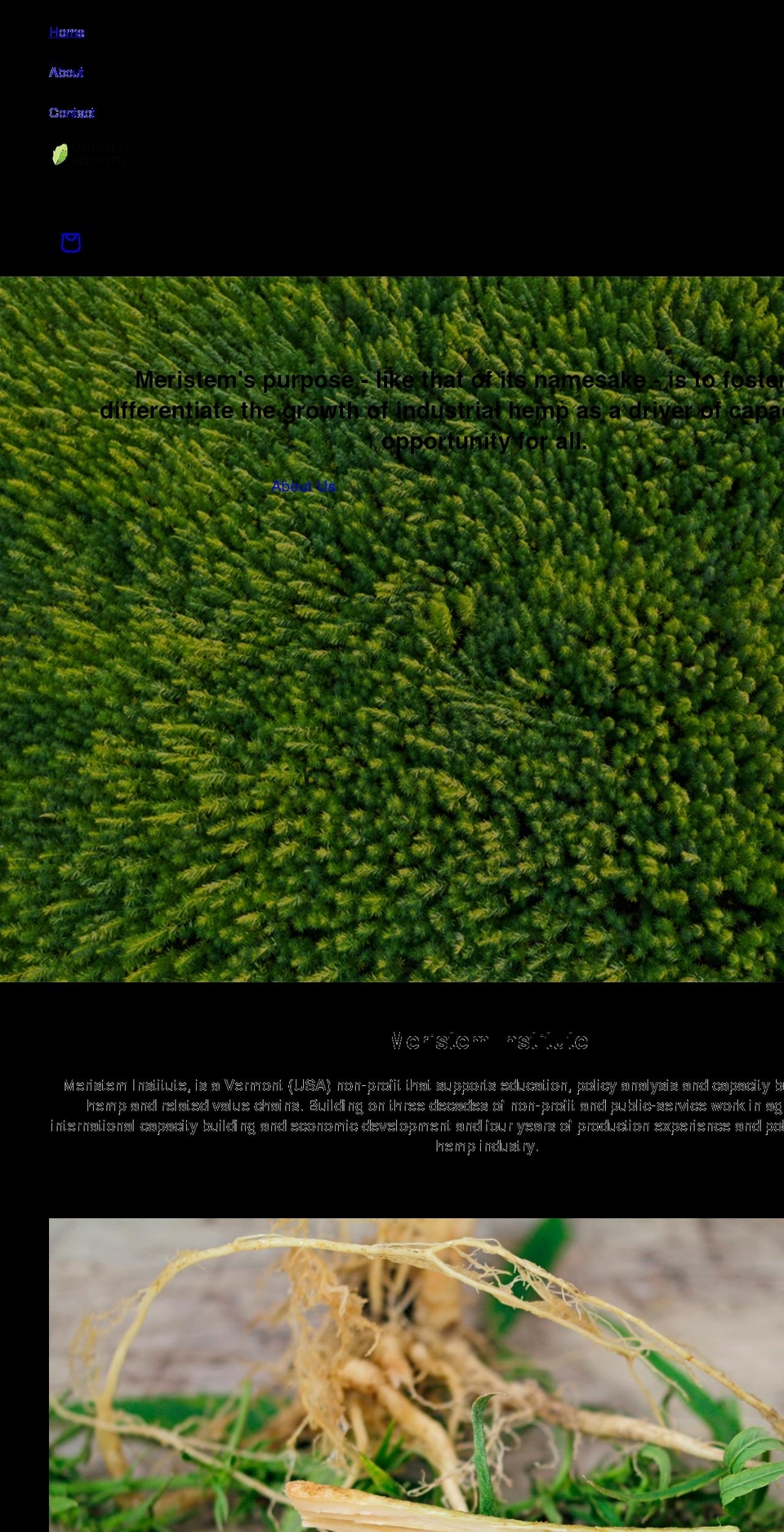 meristeminstitute.org shopify website screenshot