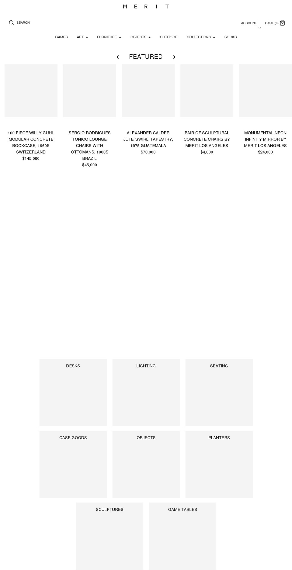 merit-la.com shopify website screenshot