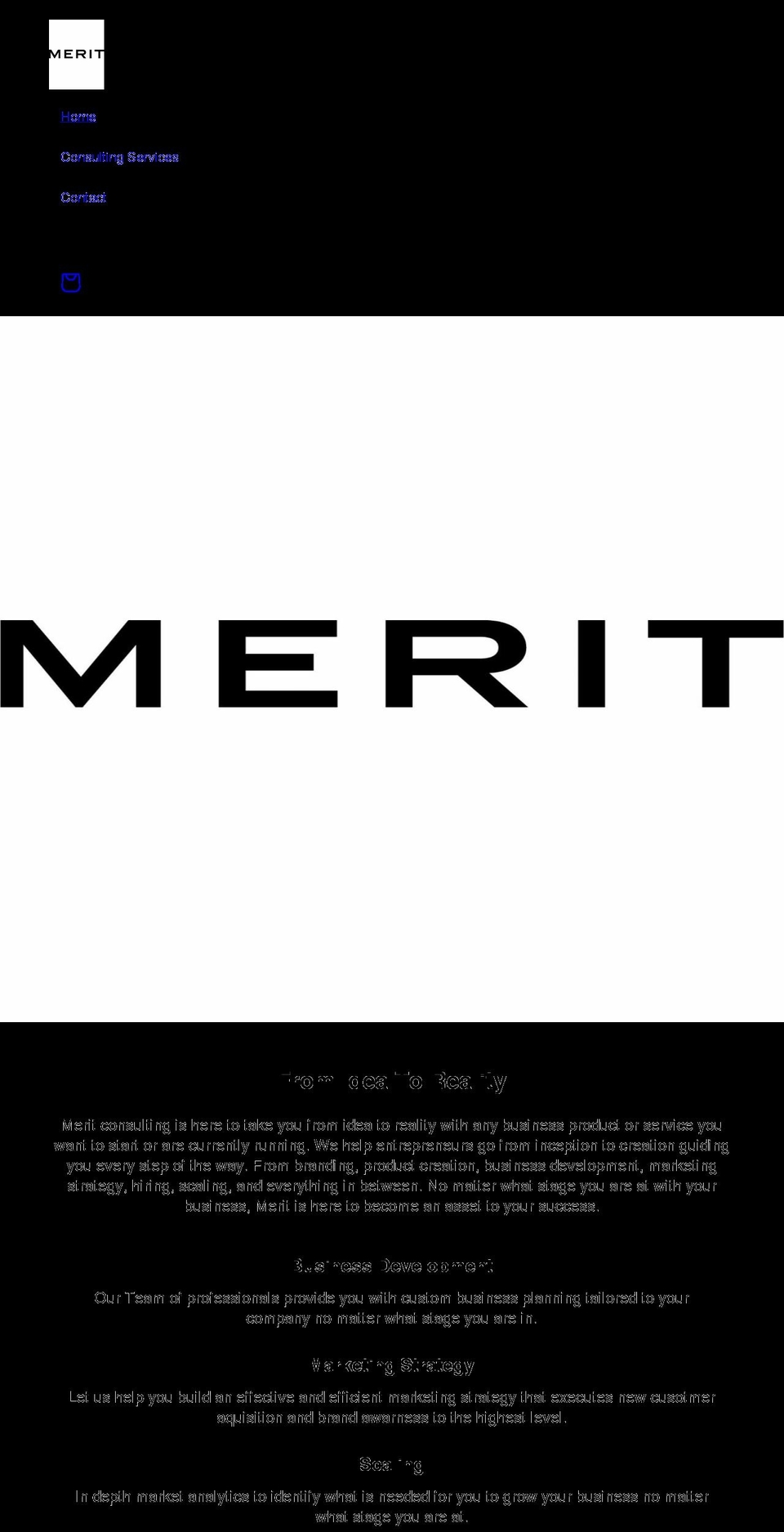 meritconsulting.net shopify website screenshot
