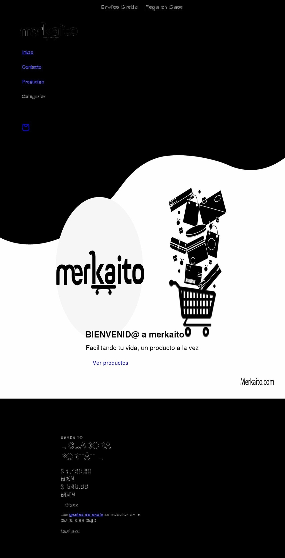 merkaito.com shopify website screenshot