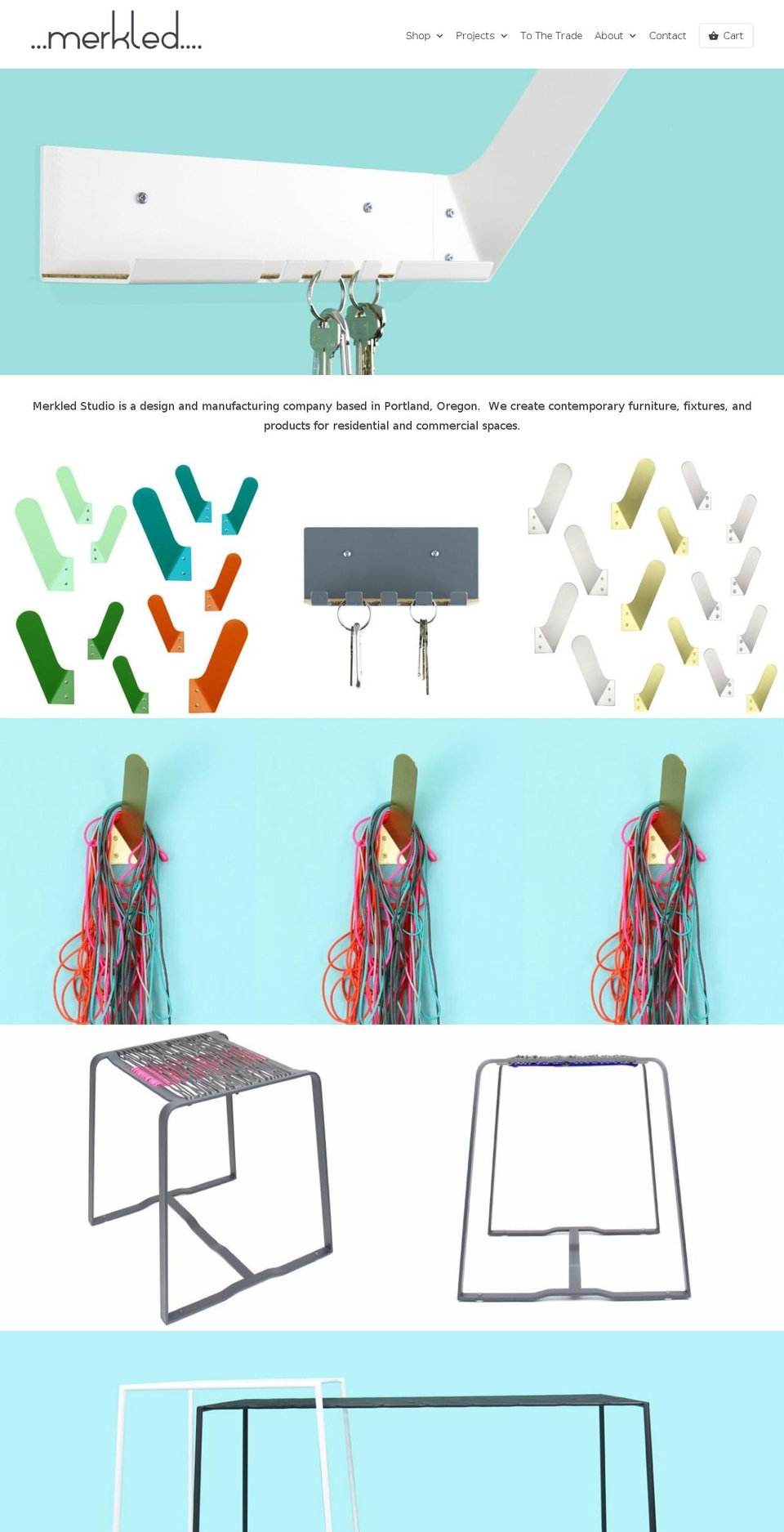 merkled.com shopify website screenshot