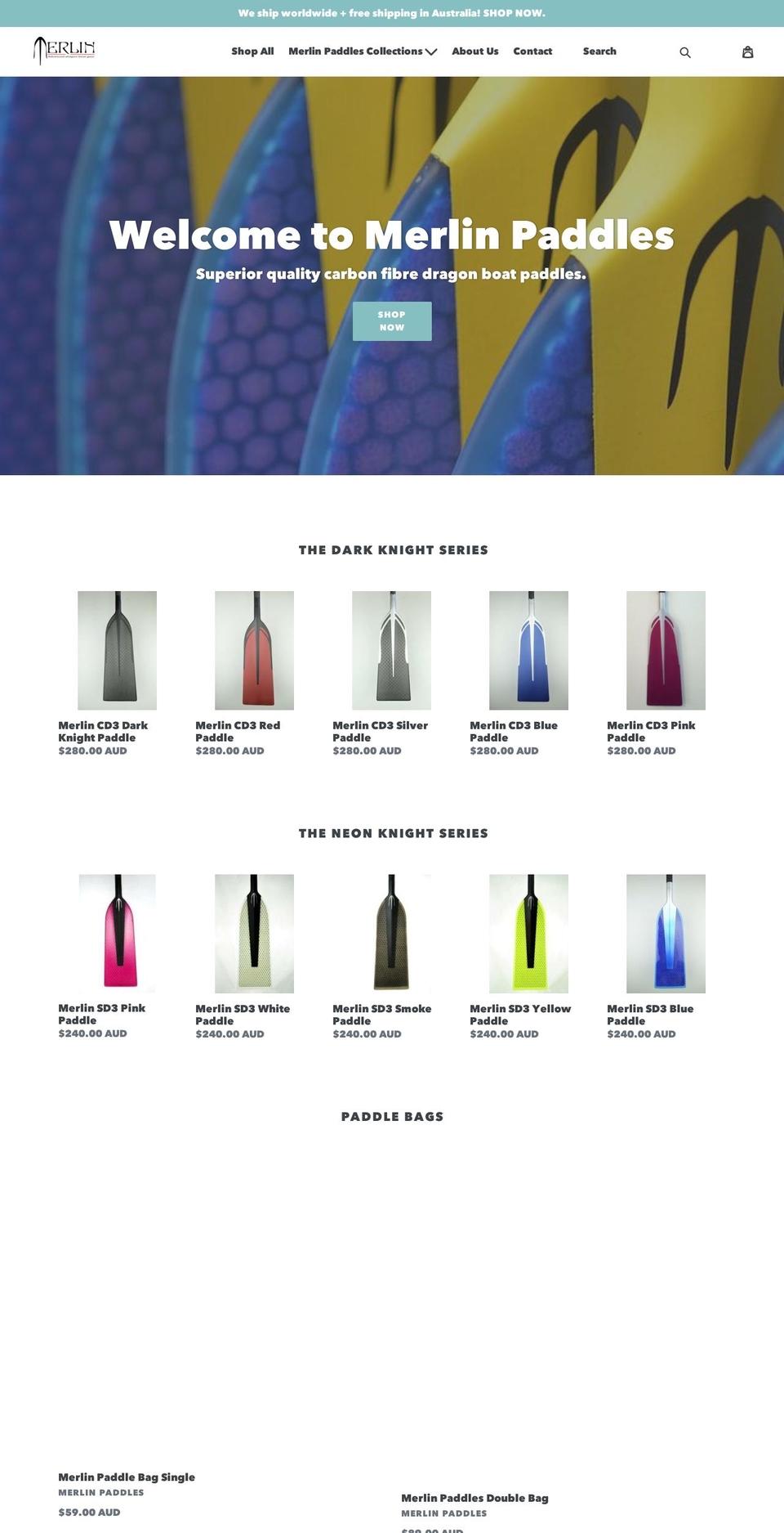 merlingear.com shopify website screenshot