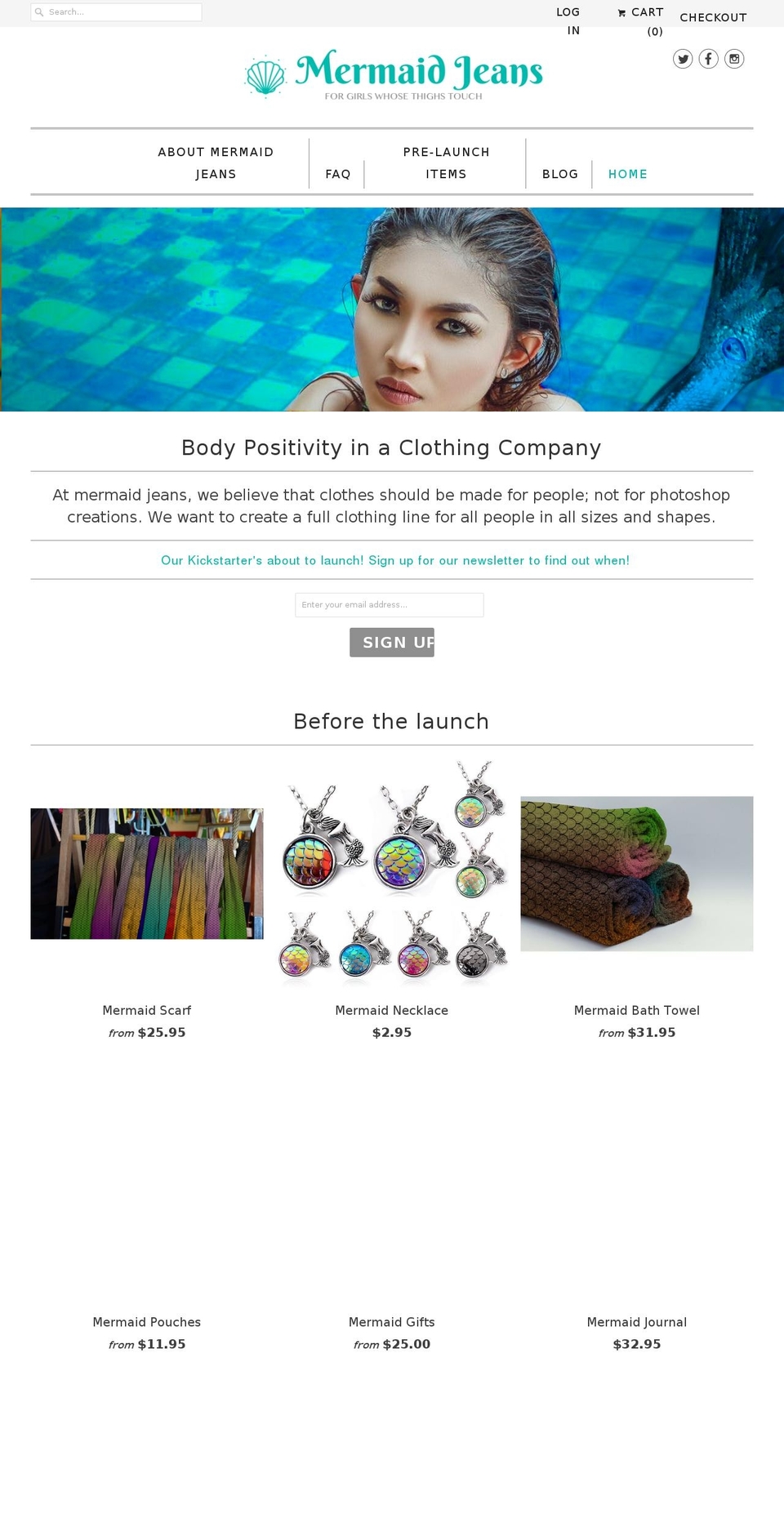 mermaidjeans.net shopify website screenshot