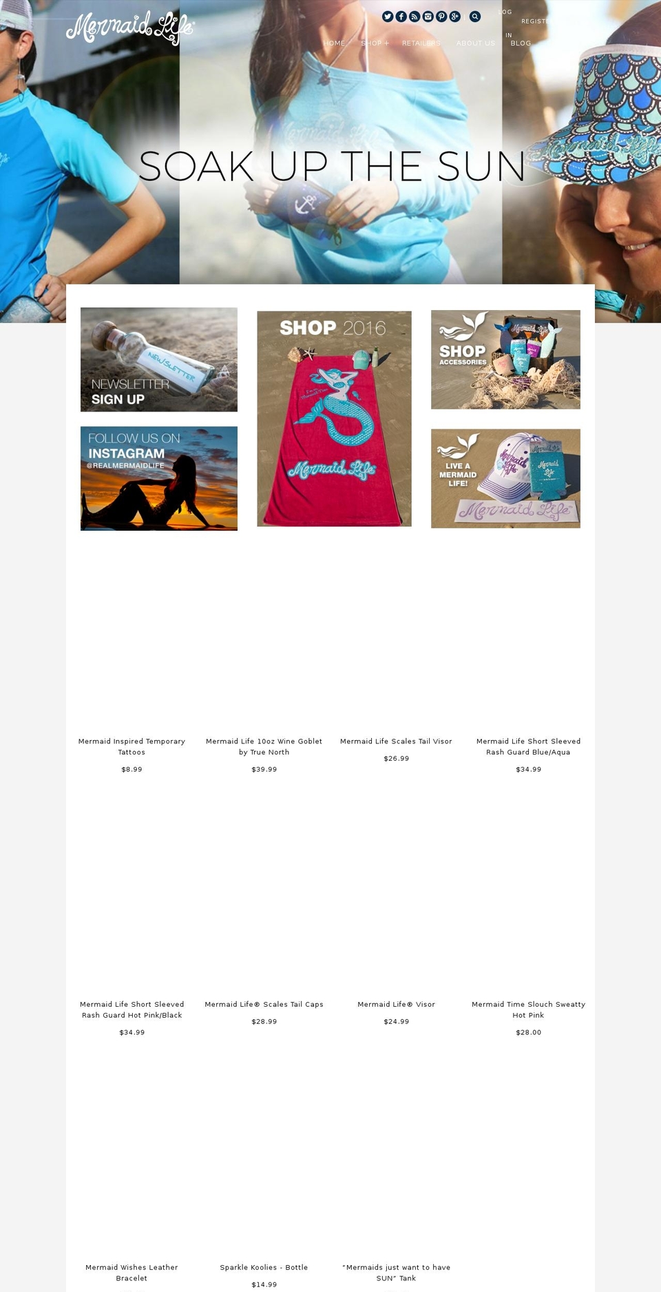mermaidlife.net shopify website screenshot