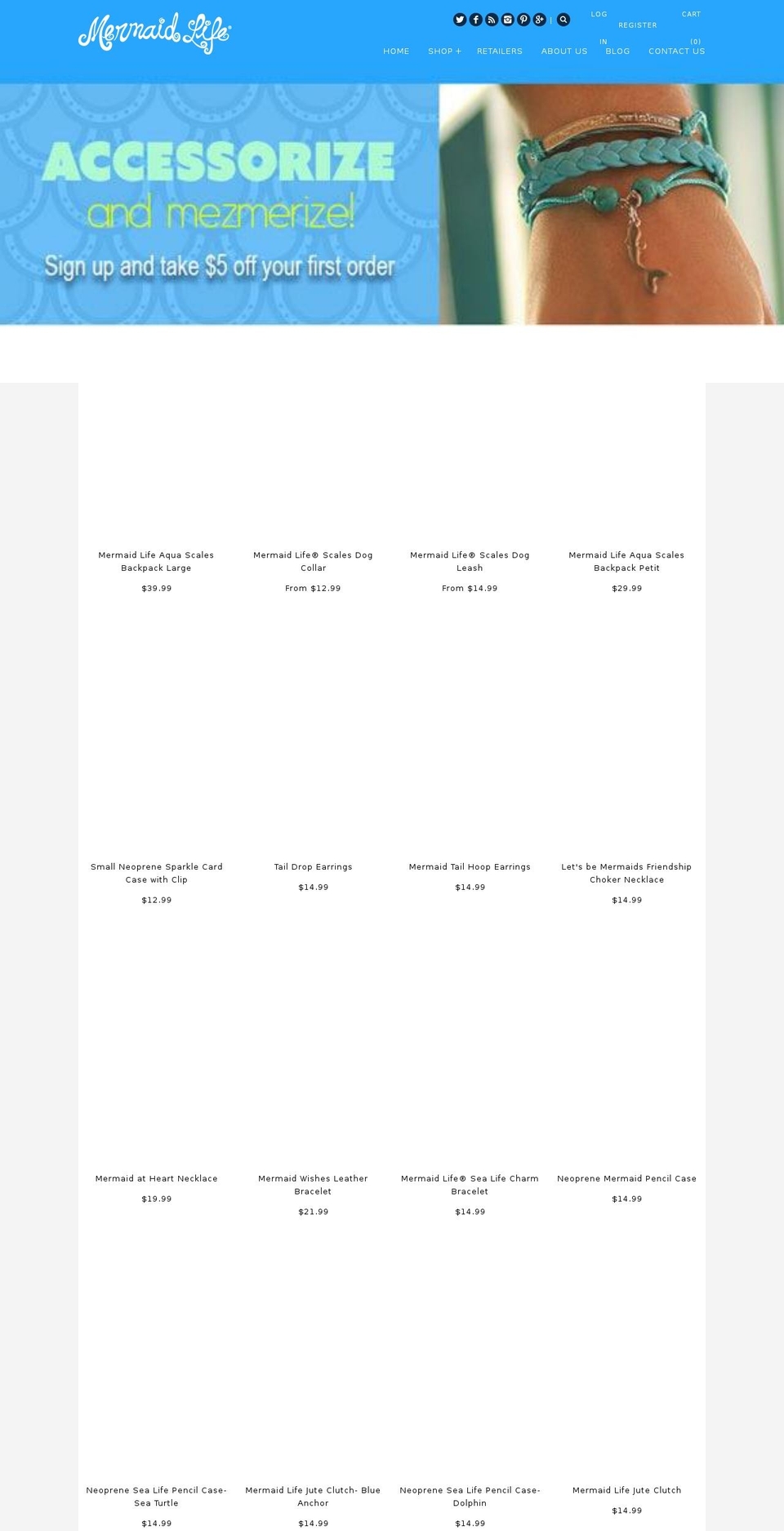 mermaidlifegrotto.com — Shopify storefront screenshot