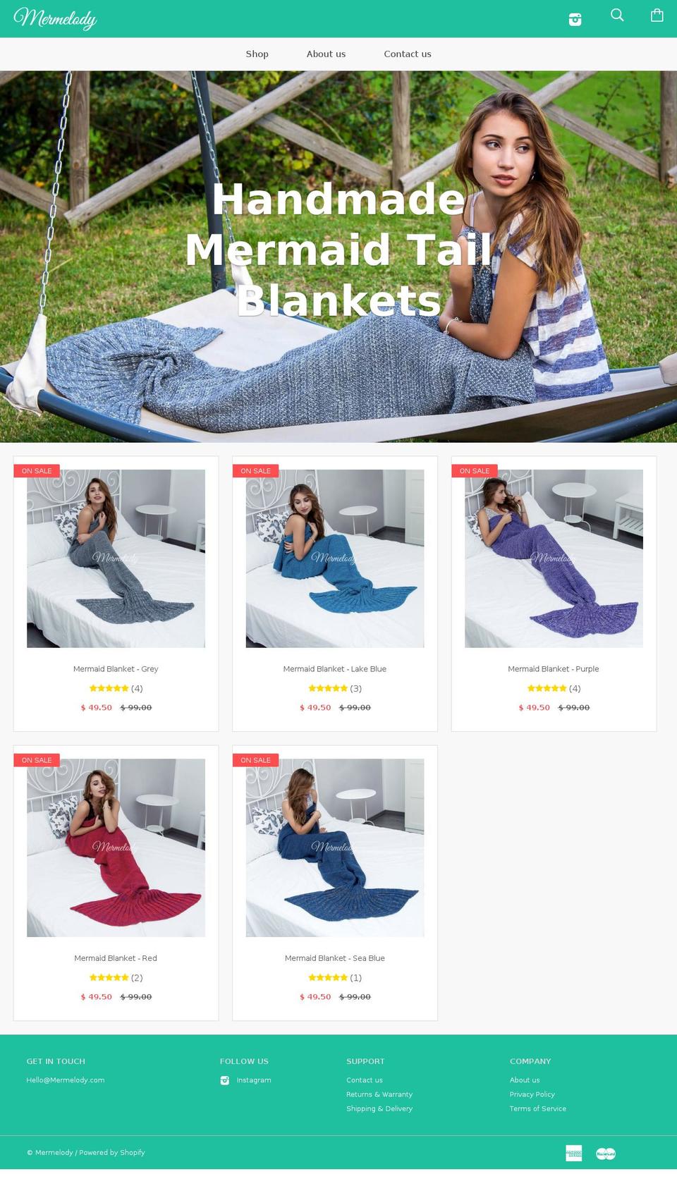 mermelody.com — Shopify storefront screenshot