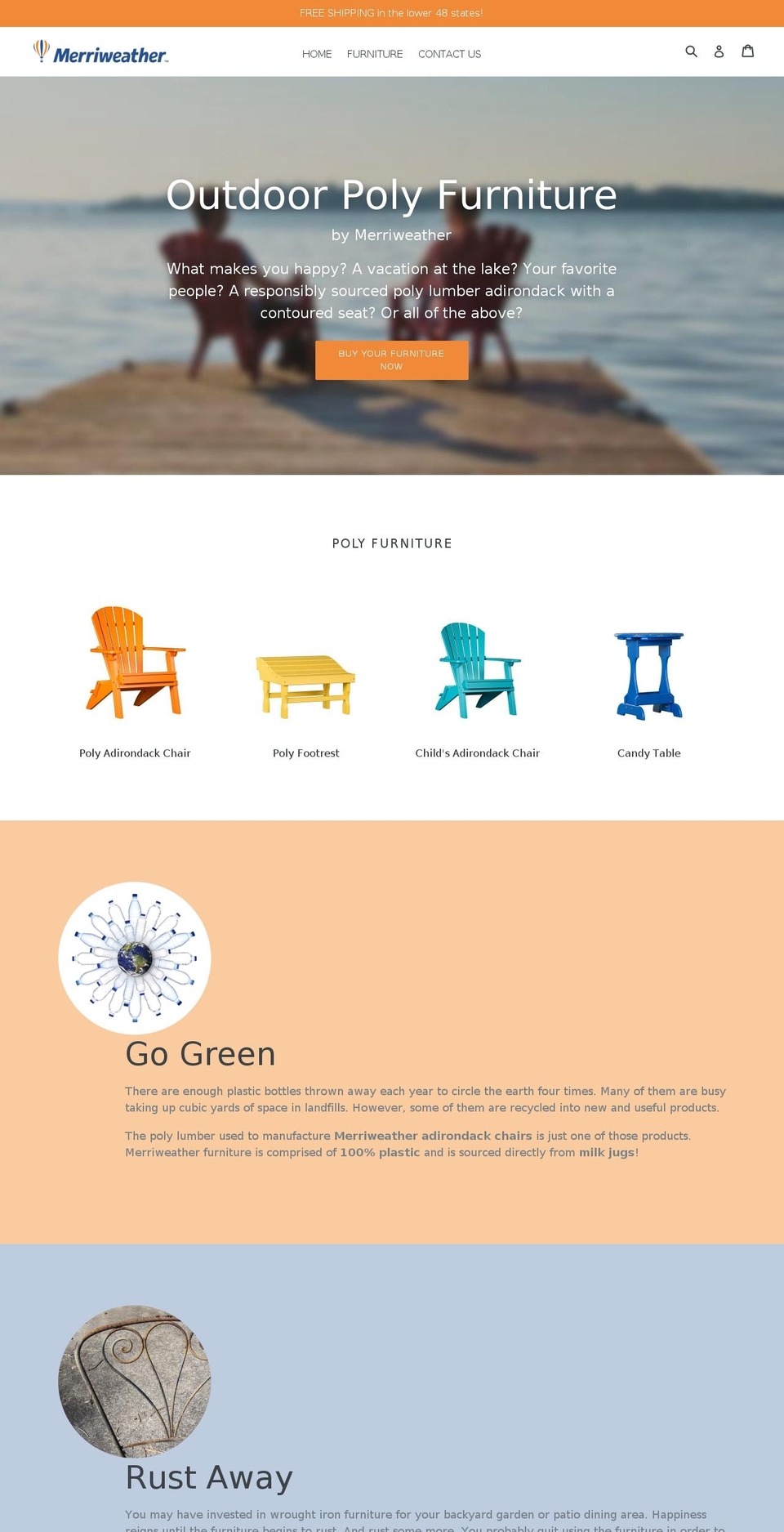 merriweatherfurniture.com — Shopify storefront screenshot