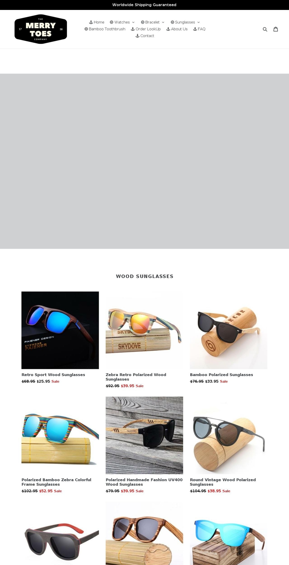 merrytoes.com shopify website screenshot
