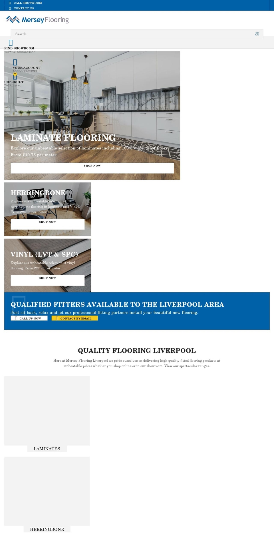 merseyflooring.co.uk shopify website screenshot