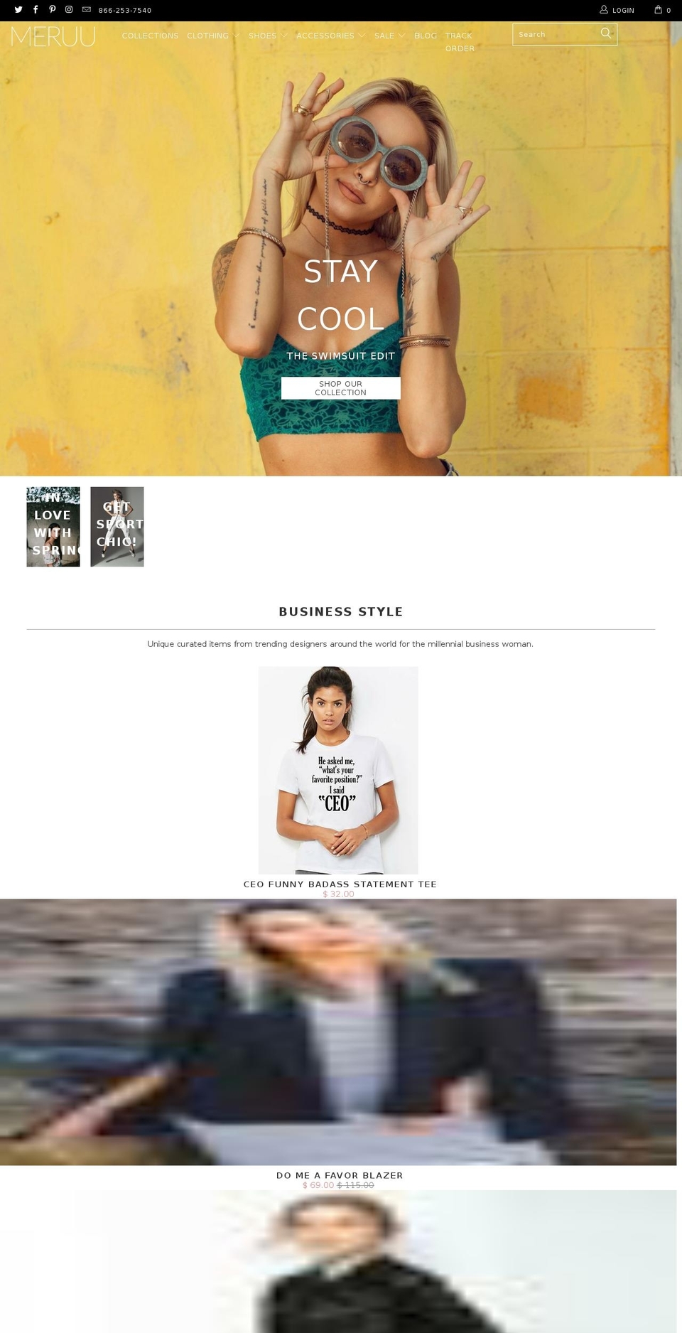 meruu.com — Shopify storefront screenshot