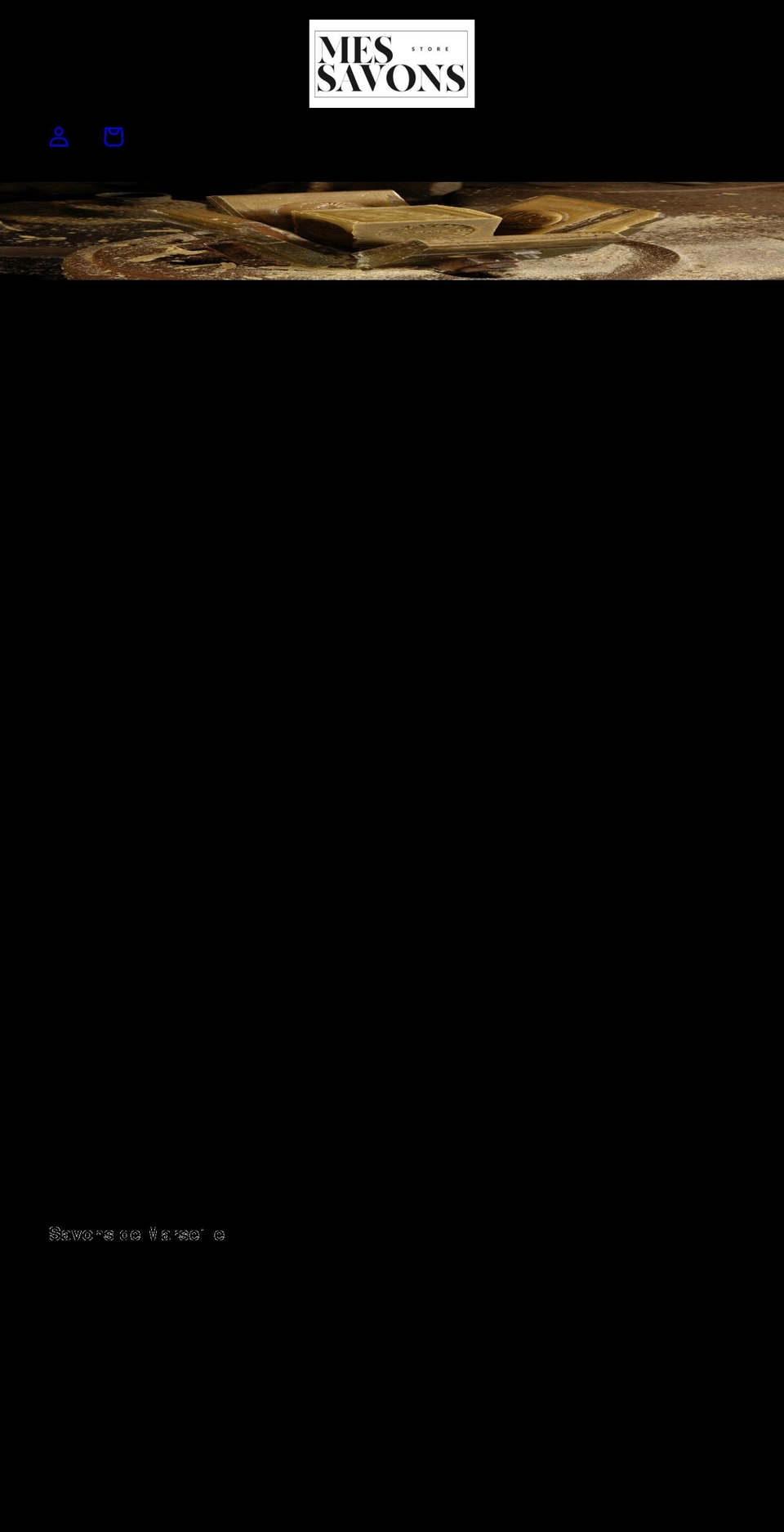 mes-savons.com shopify website screenshot