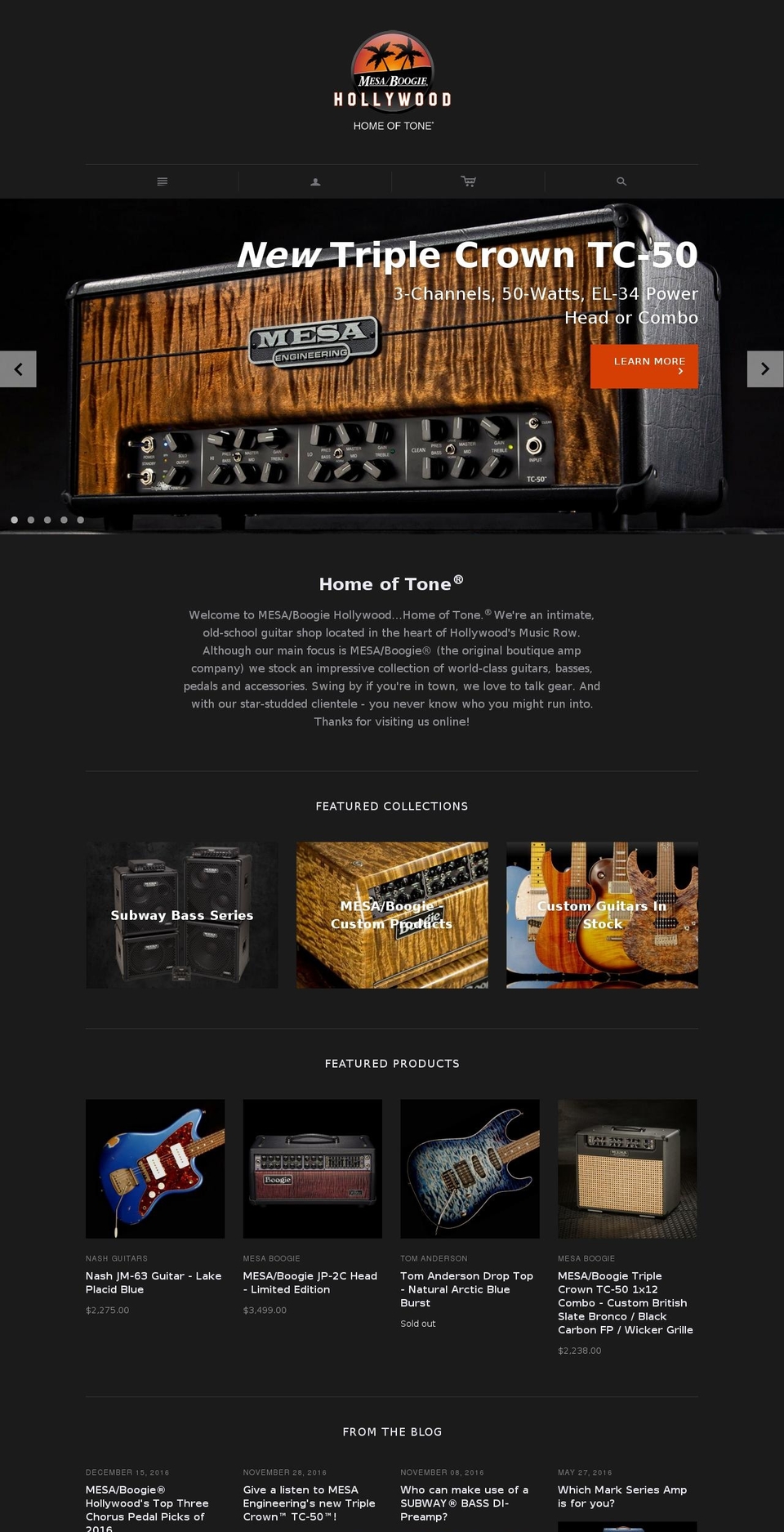 mesaboogiestore.com shopify website screenshot