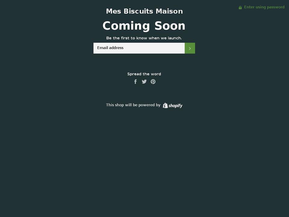 mesbiscuitsmaison.com — Shopify storefront screenshot