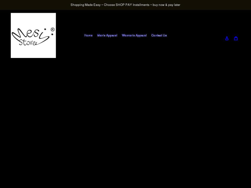 mesijstore.com shopify website screenshot
