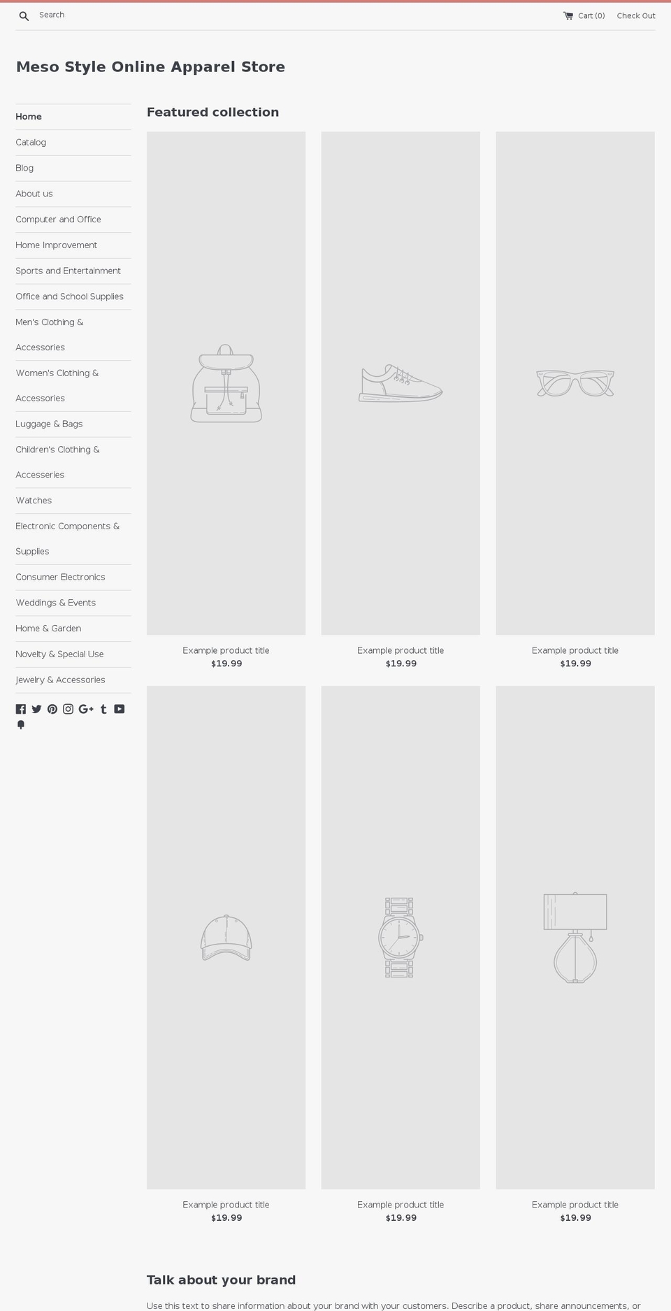 mesosocks.com — Shopify storefront screenshot