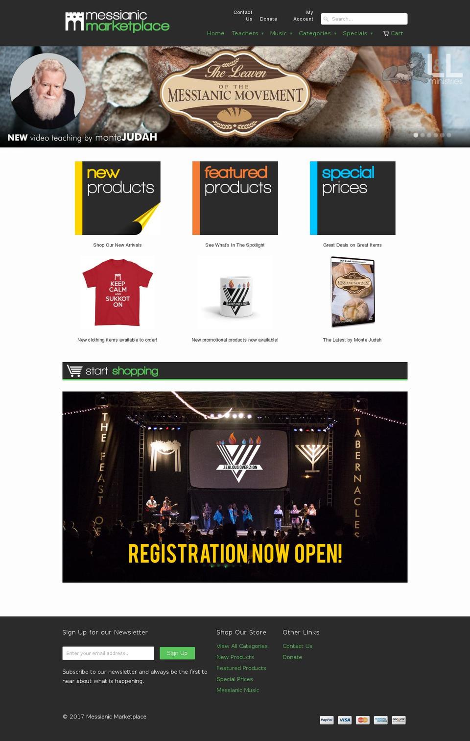 messianicmarketplace.com shopify website screenshot