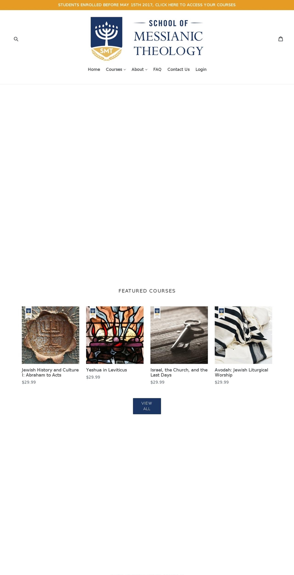 SMT Debut April 2018 Shopify theme site example messianictheology.net