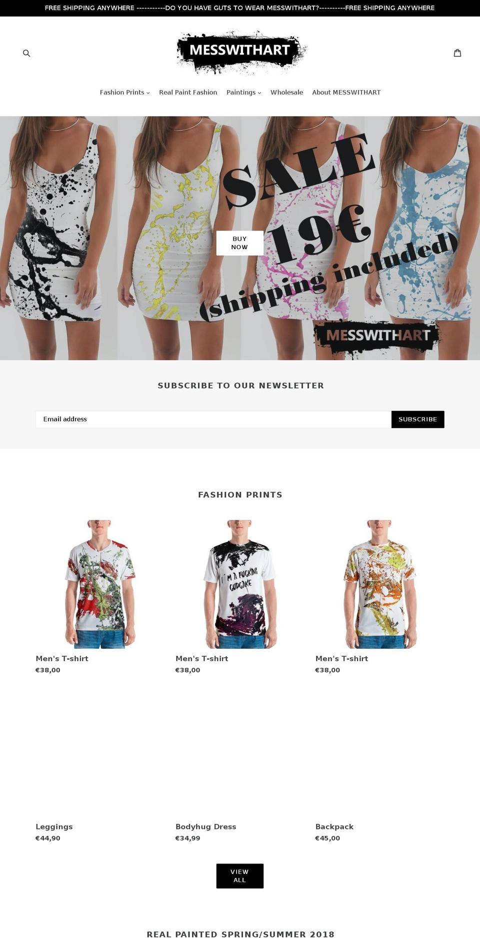 messwithart.com — Shopify storefront screenshot