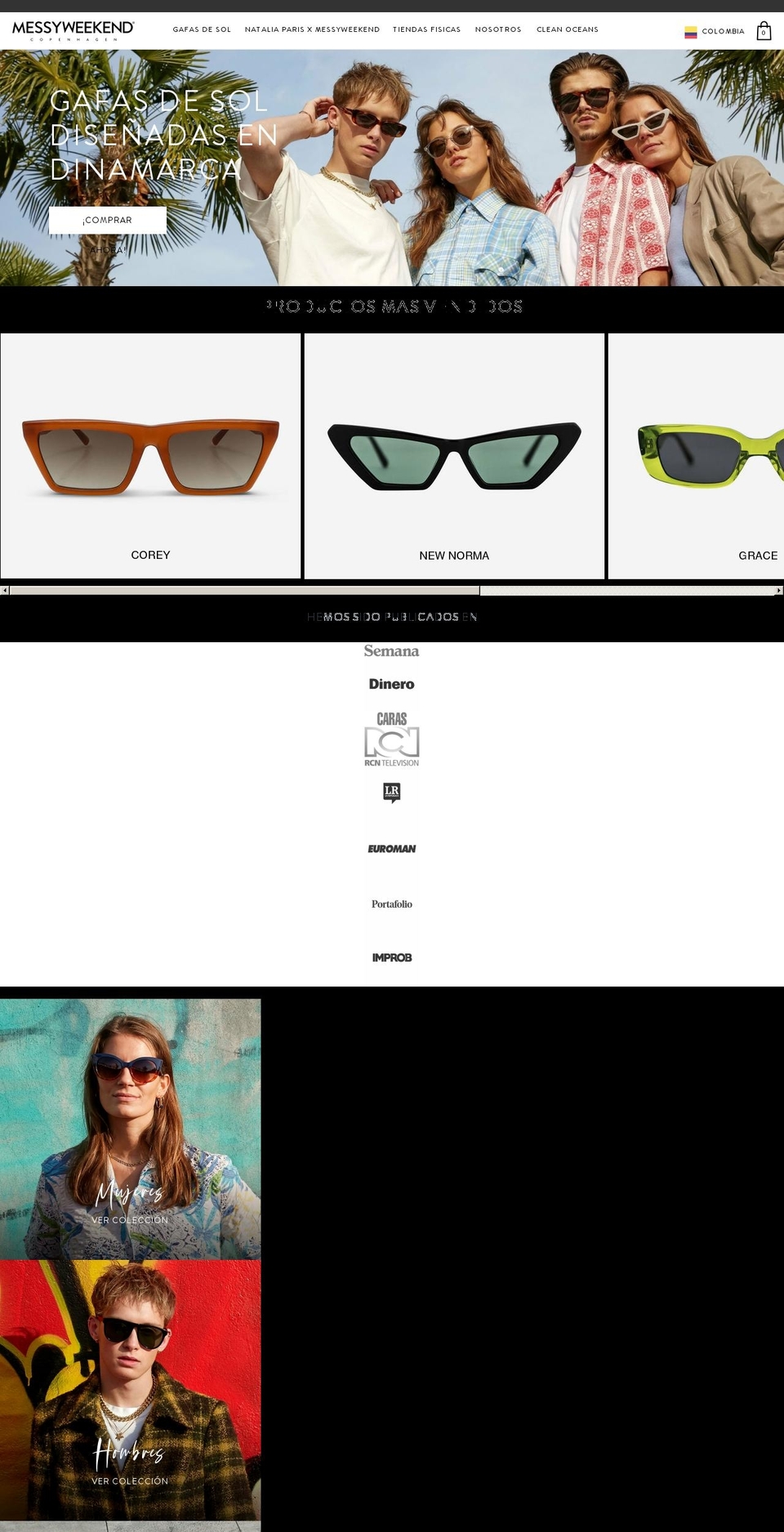 messyweekend.co shopify website screenshot