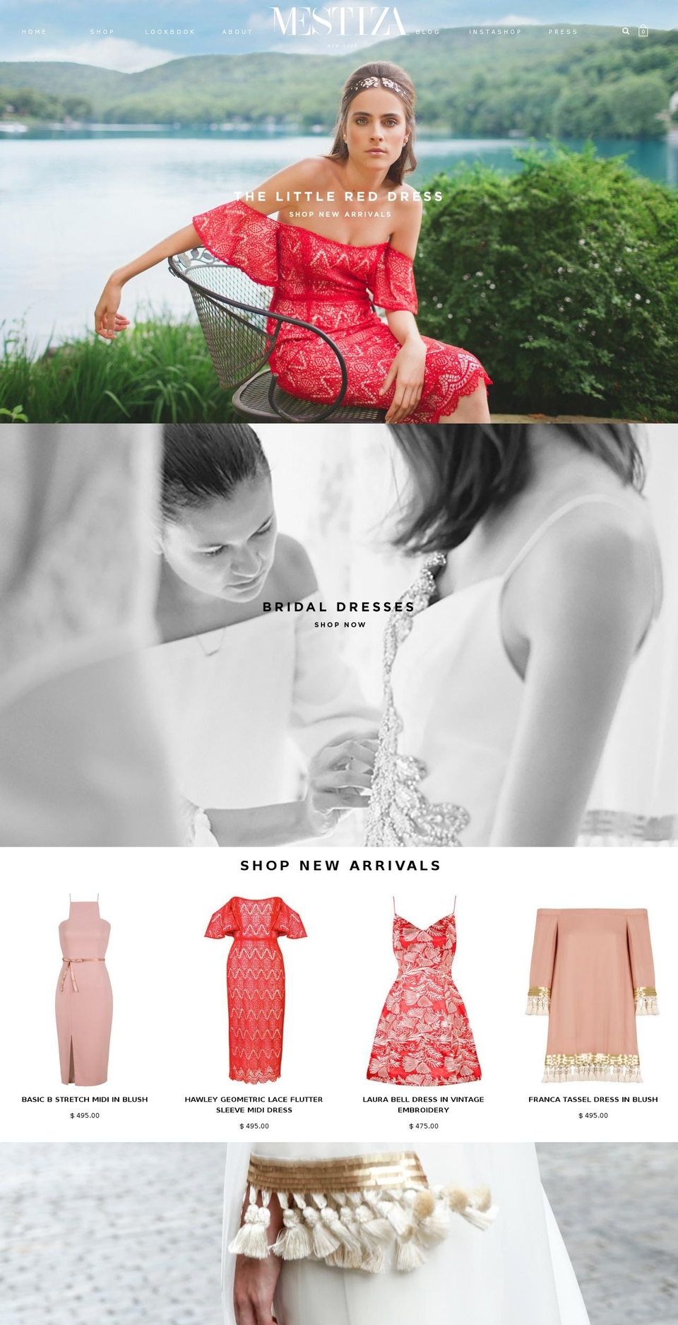 mestizanewyork.com shopify website screenshot