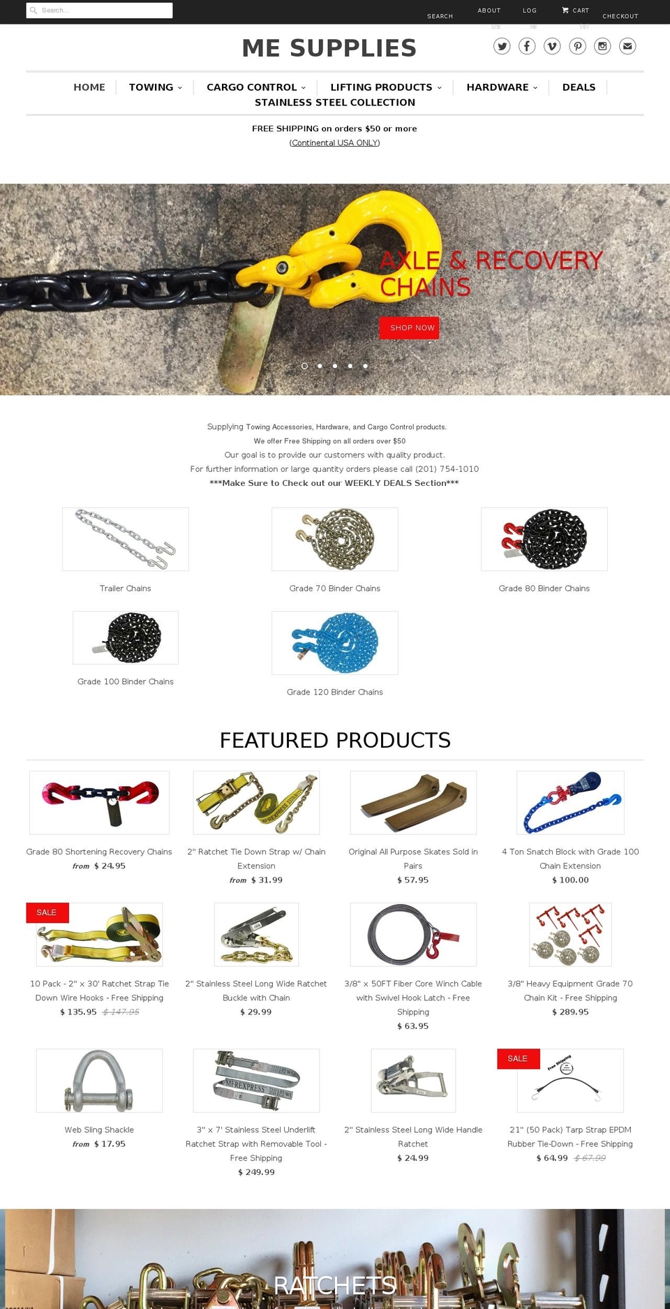 mesuppliesusa.com shopify website screenshot