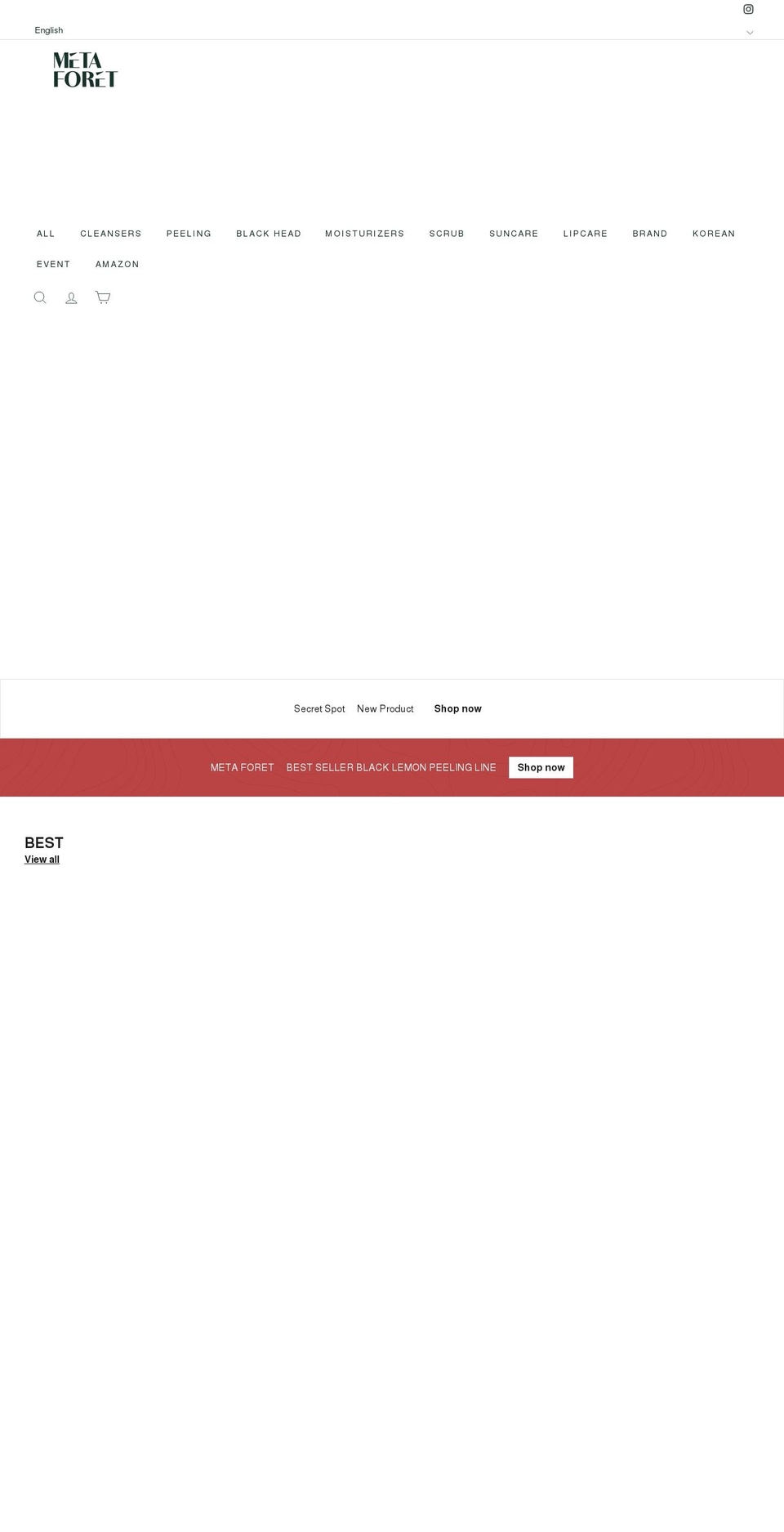 metaforet.com shopify website screenshot