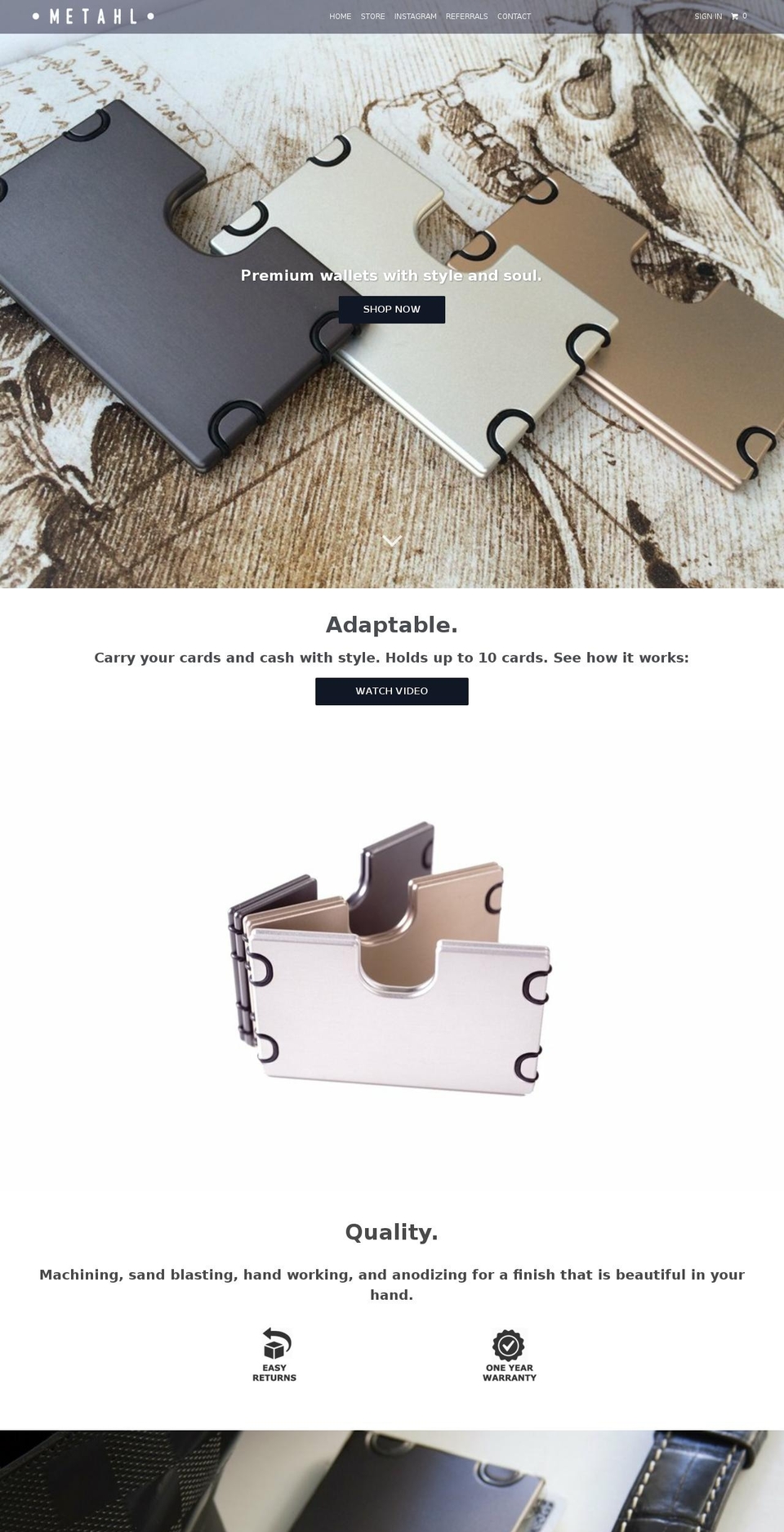 metahlman.com shopify website screenshot