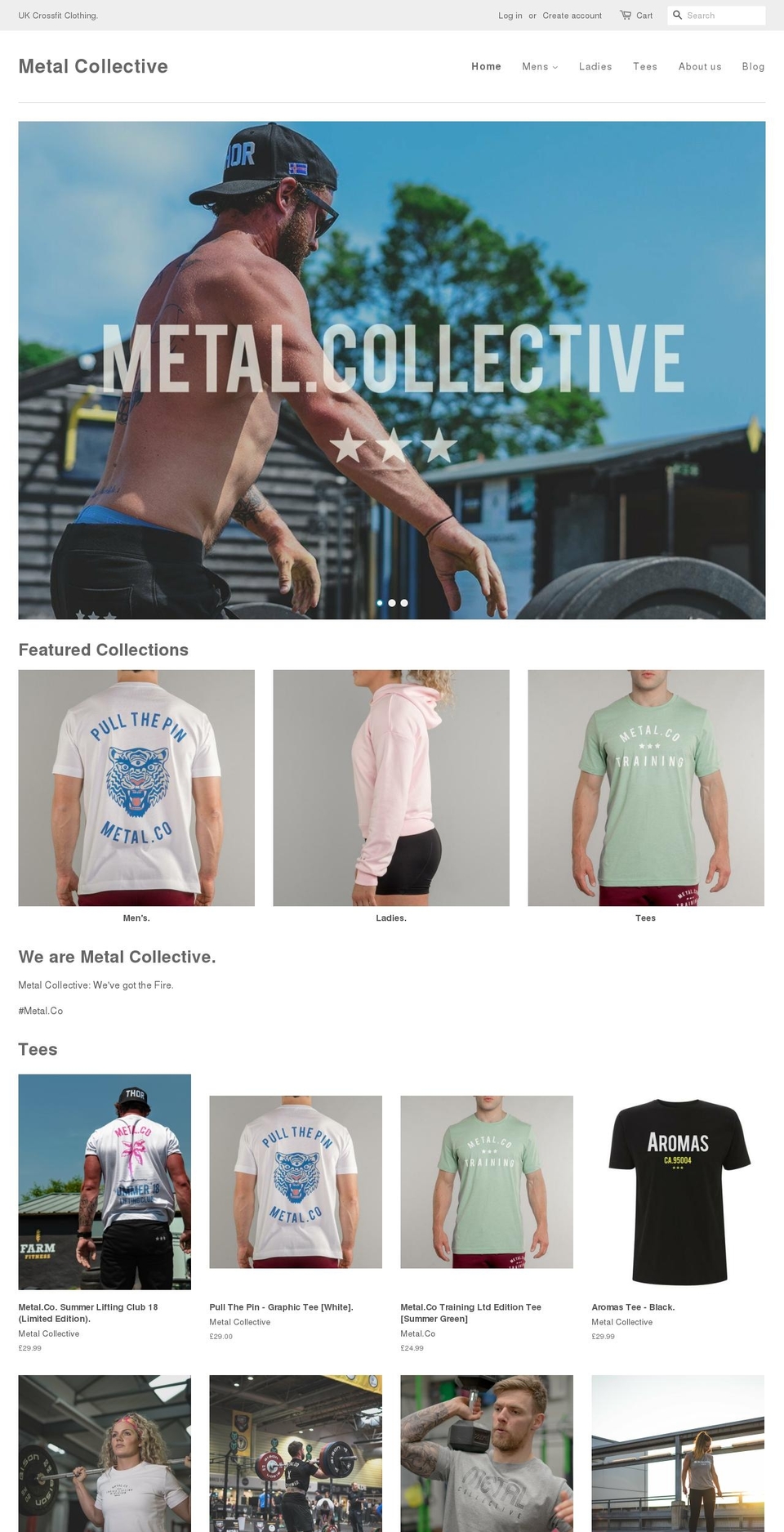 metal-collective.co.uk shopify website screenshot