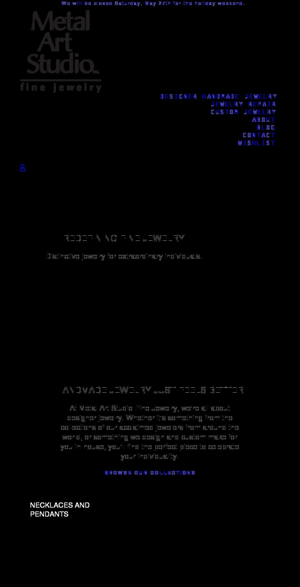 metalartstudioinc.com shopify website screenshot