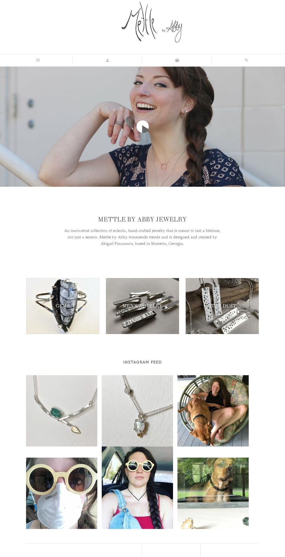 metalbyabby.com — Shopify storefront screenshot