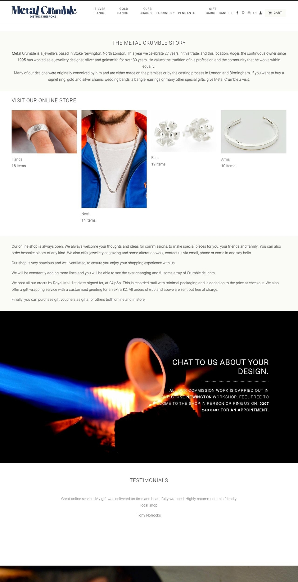metalcrumble.com shopify website screenshot
