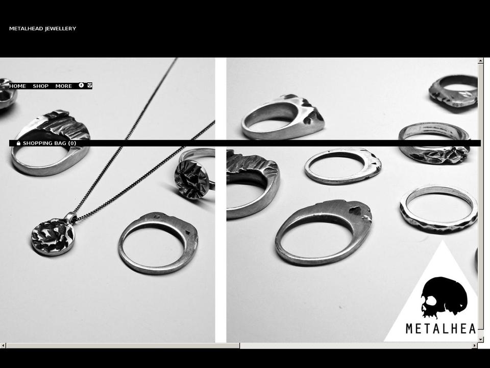 metalheadjewellery.com shopify website screenshot