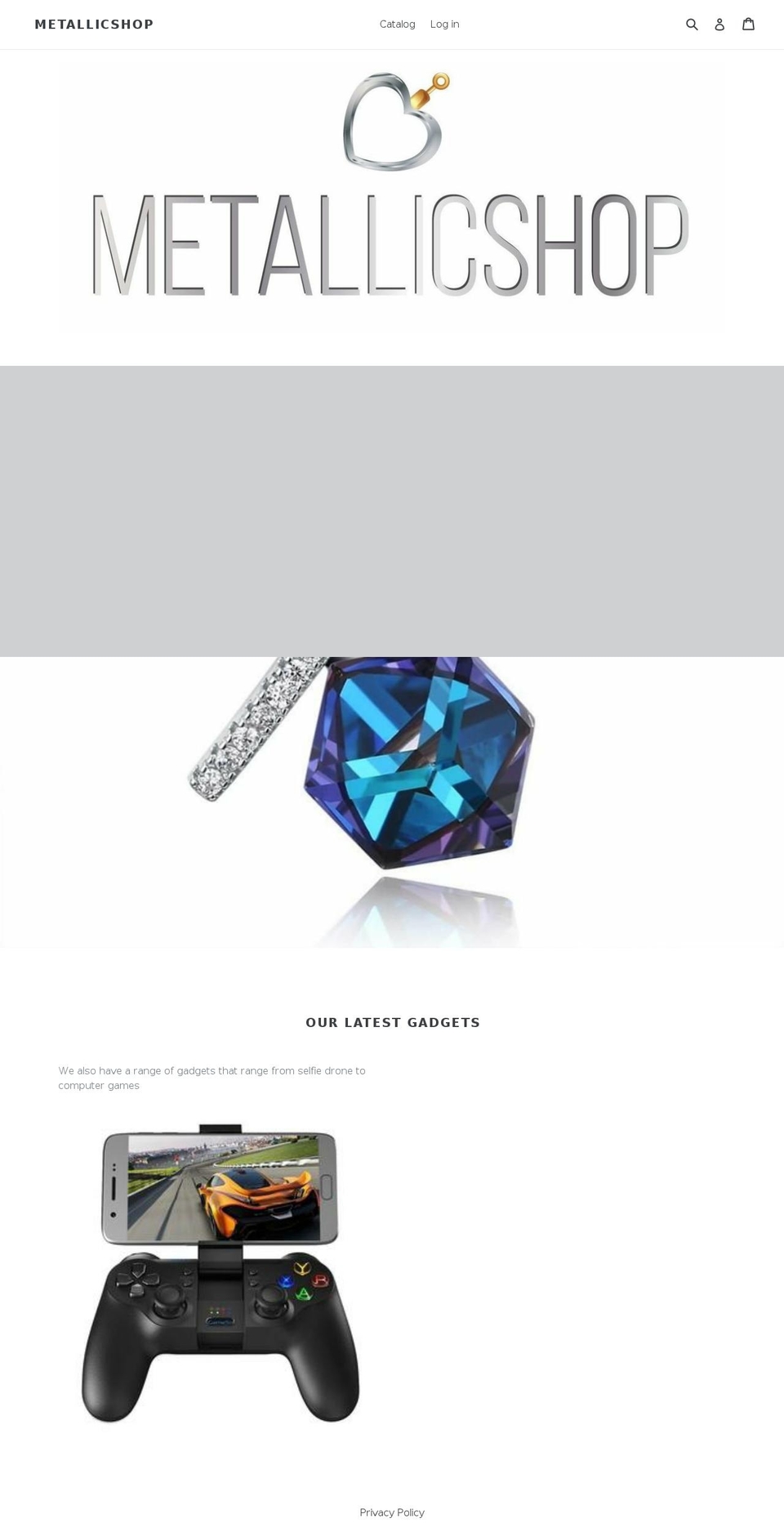 metallicshop.com — Shopify storefront screenshot