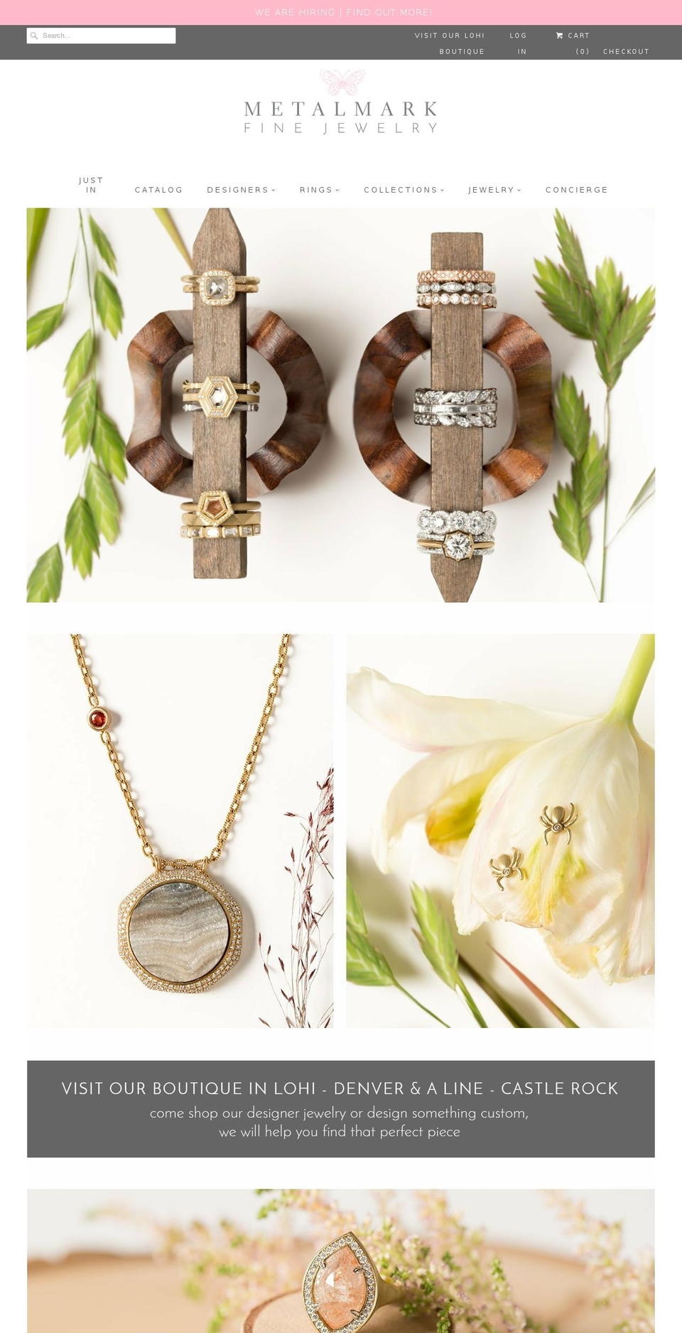 metalmarkfinejewelry.com shopify website screenshot