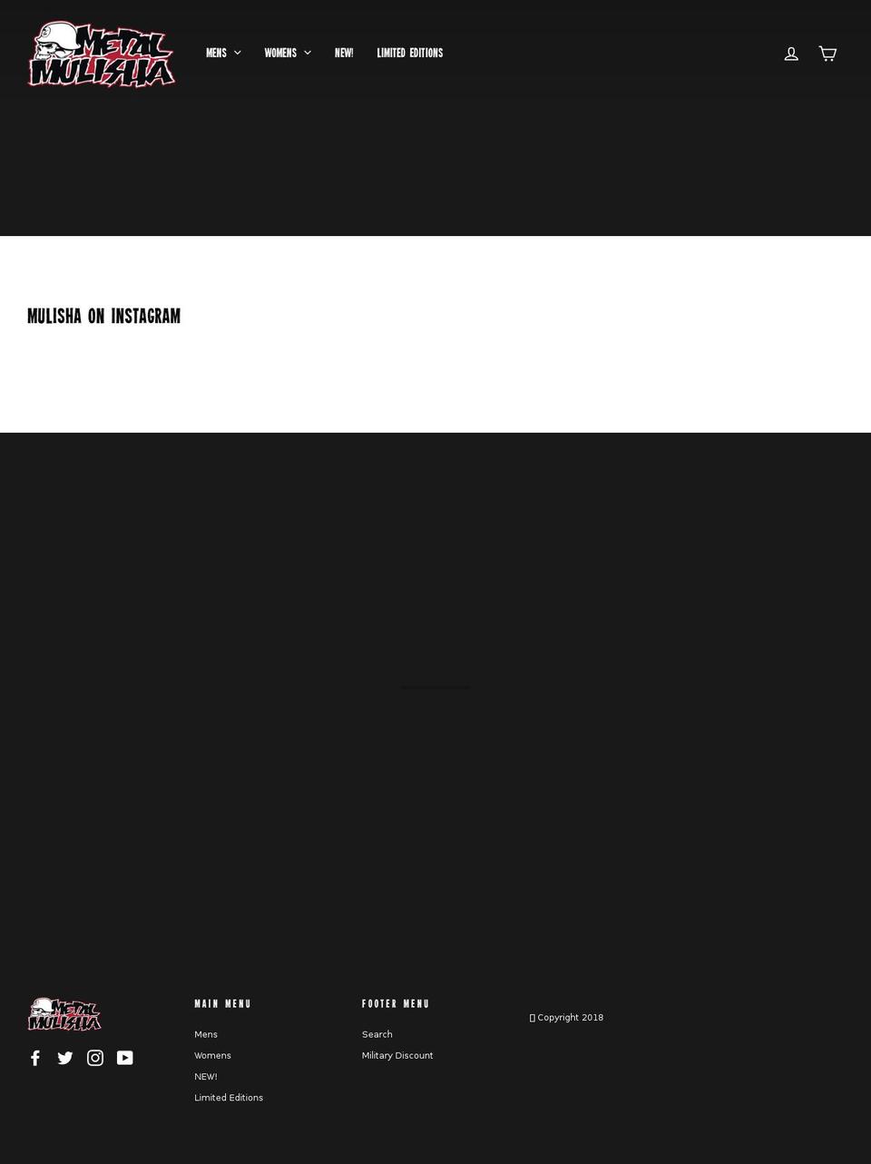 metalmulisha.com — Shopify storefront screenshot