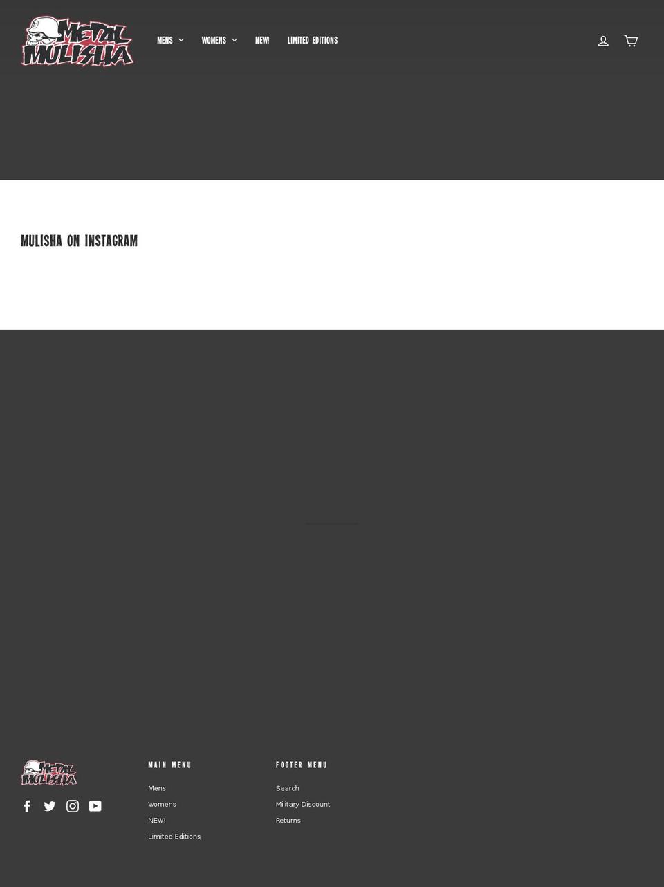 metalmulisha.net shopify website screenshot