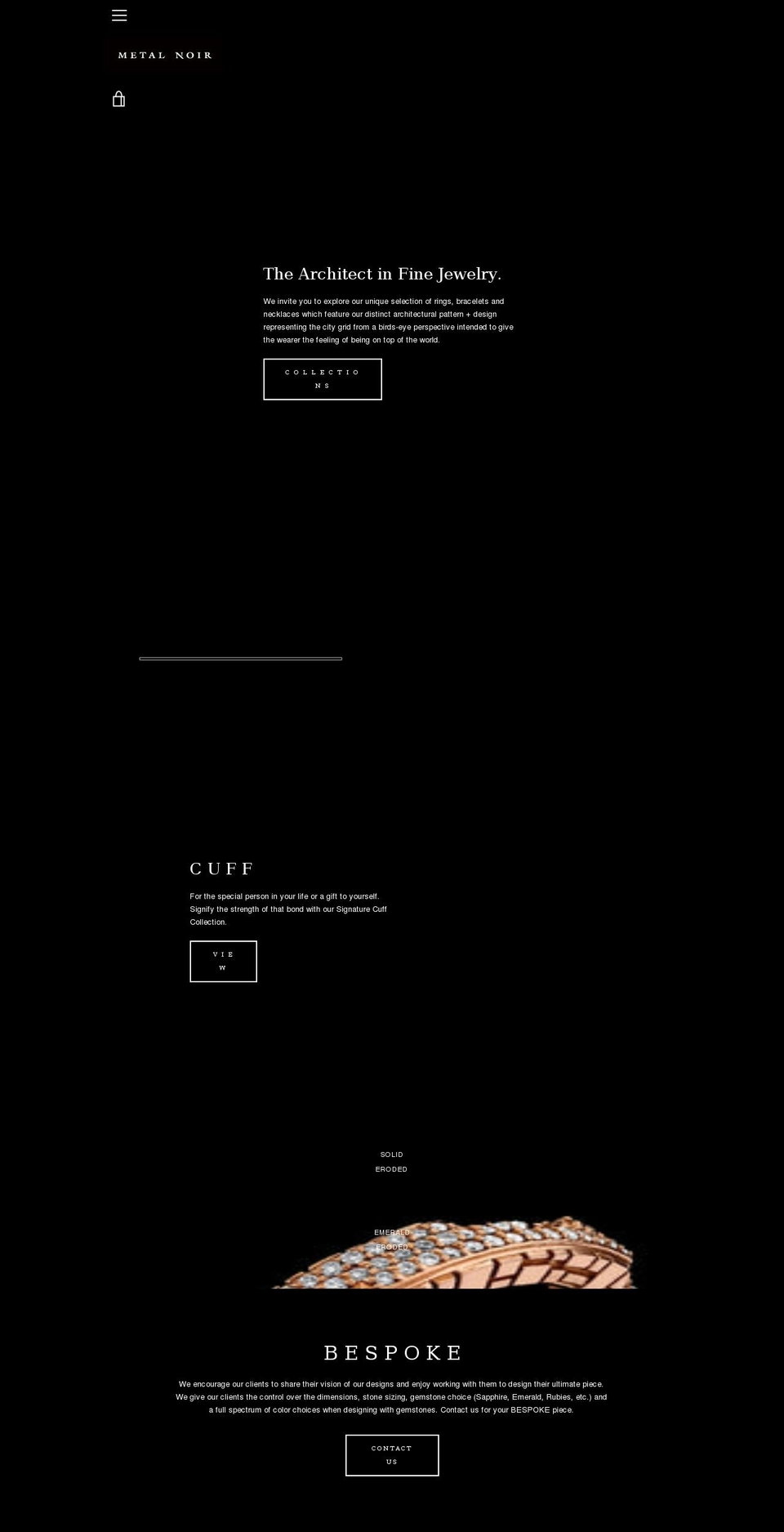 metalnoir.com shopify website screenshot