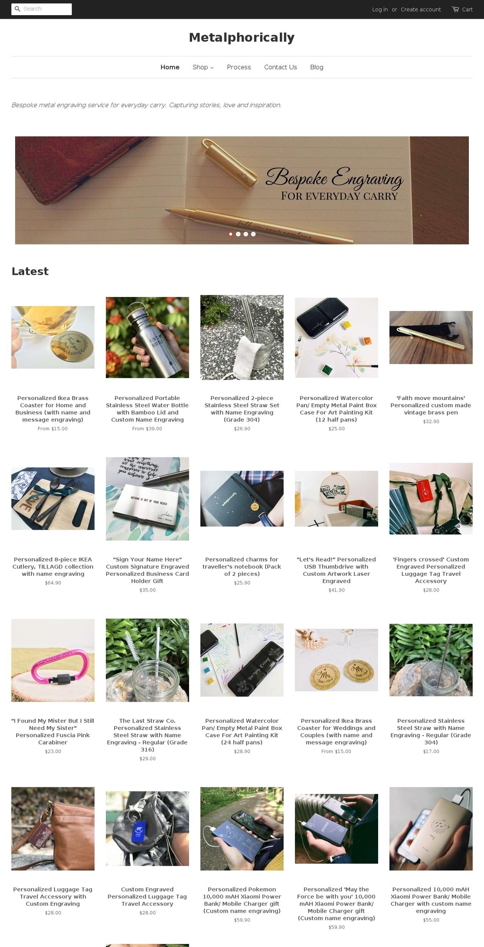 metalphorically.com — Shopify storefront screenshot