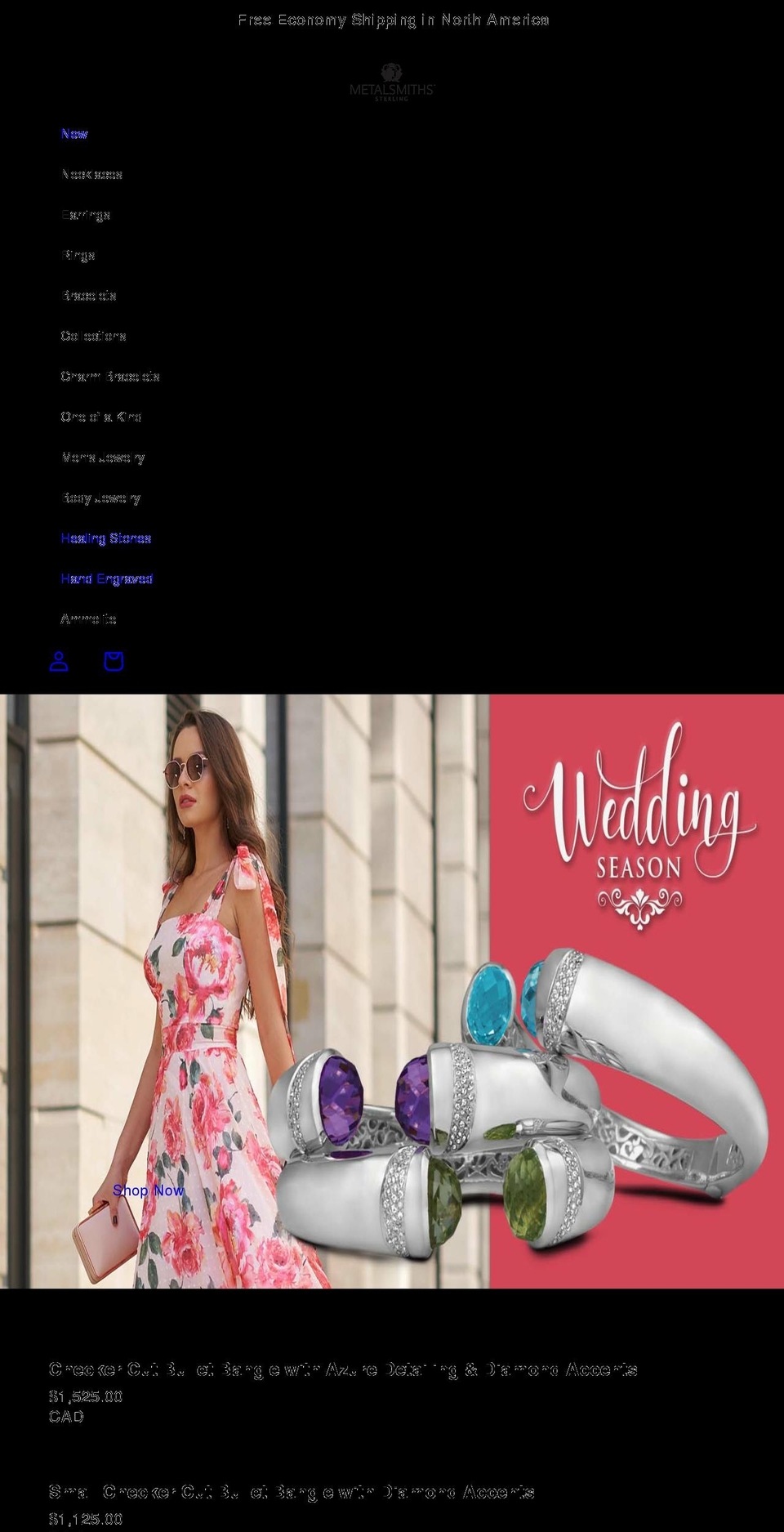 Mobila with Duplicate \u0026 Hide Shopify theme site example metalsmiths925.ca