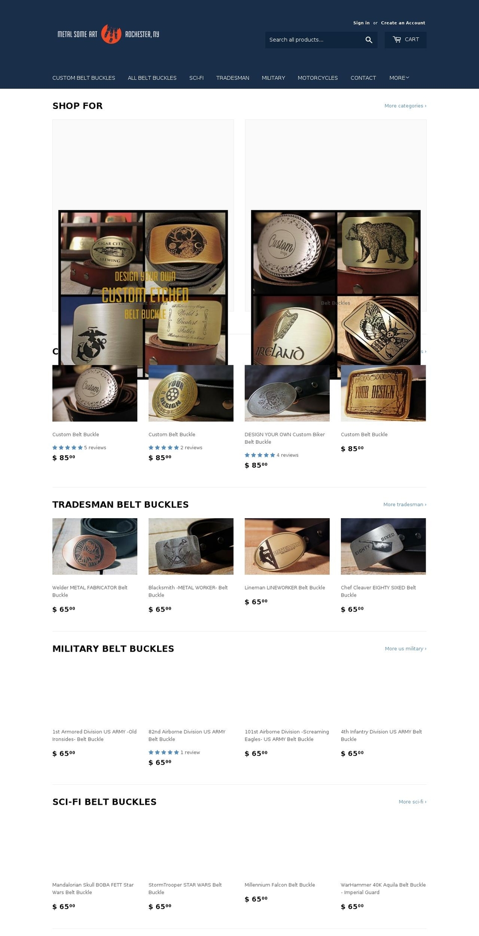 metalsomeart.com shopify website screenshot