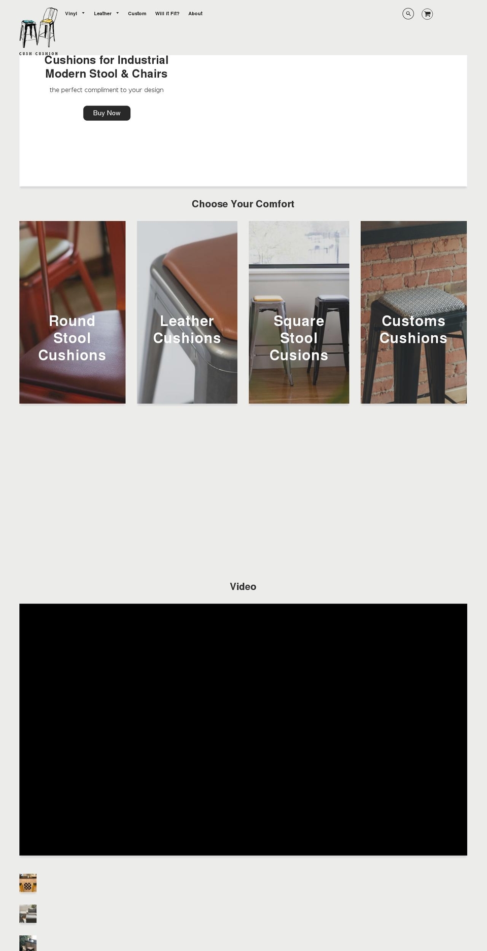 metalstoolcushion.com — Shopify storefront screenshot