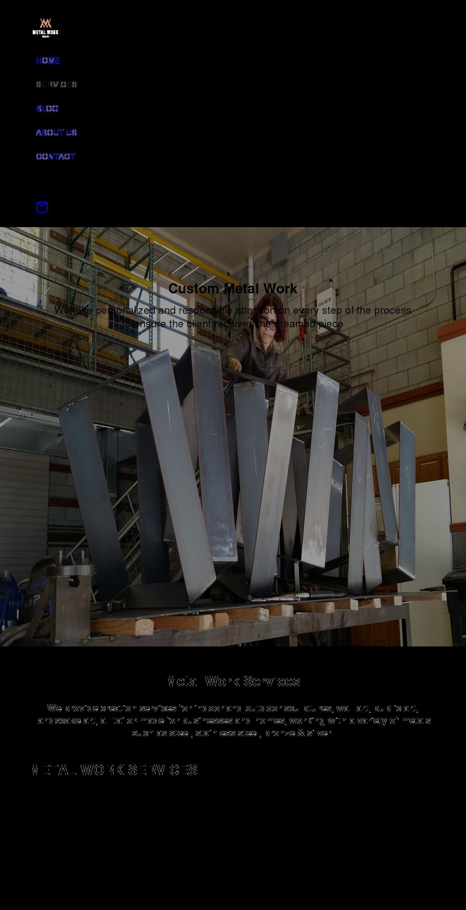 metalworkmiami.com shopify website screenshot