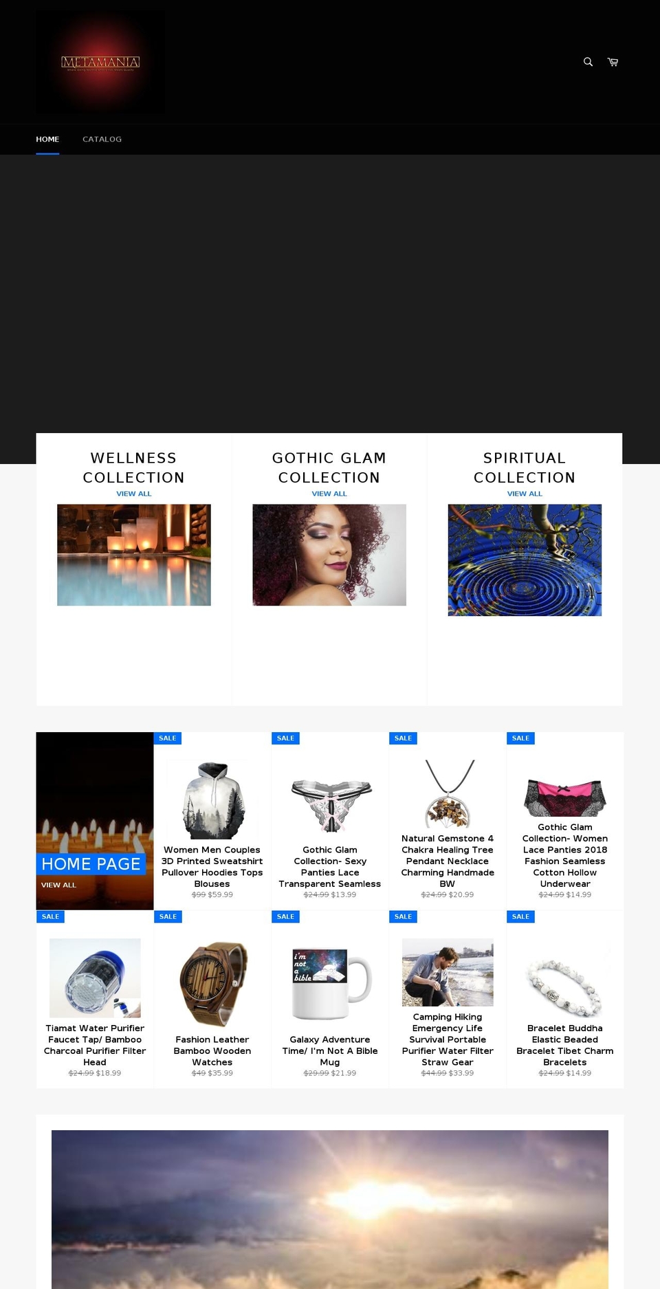 metamaniac.com — Shopify storefront screenshot